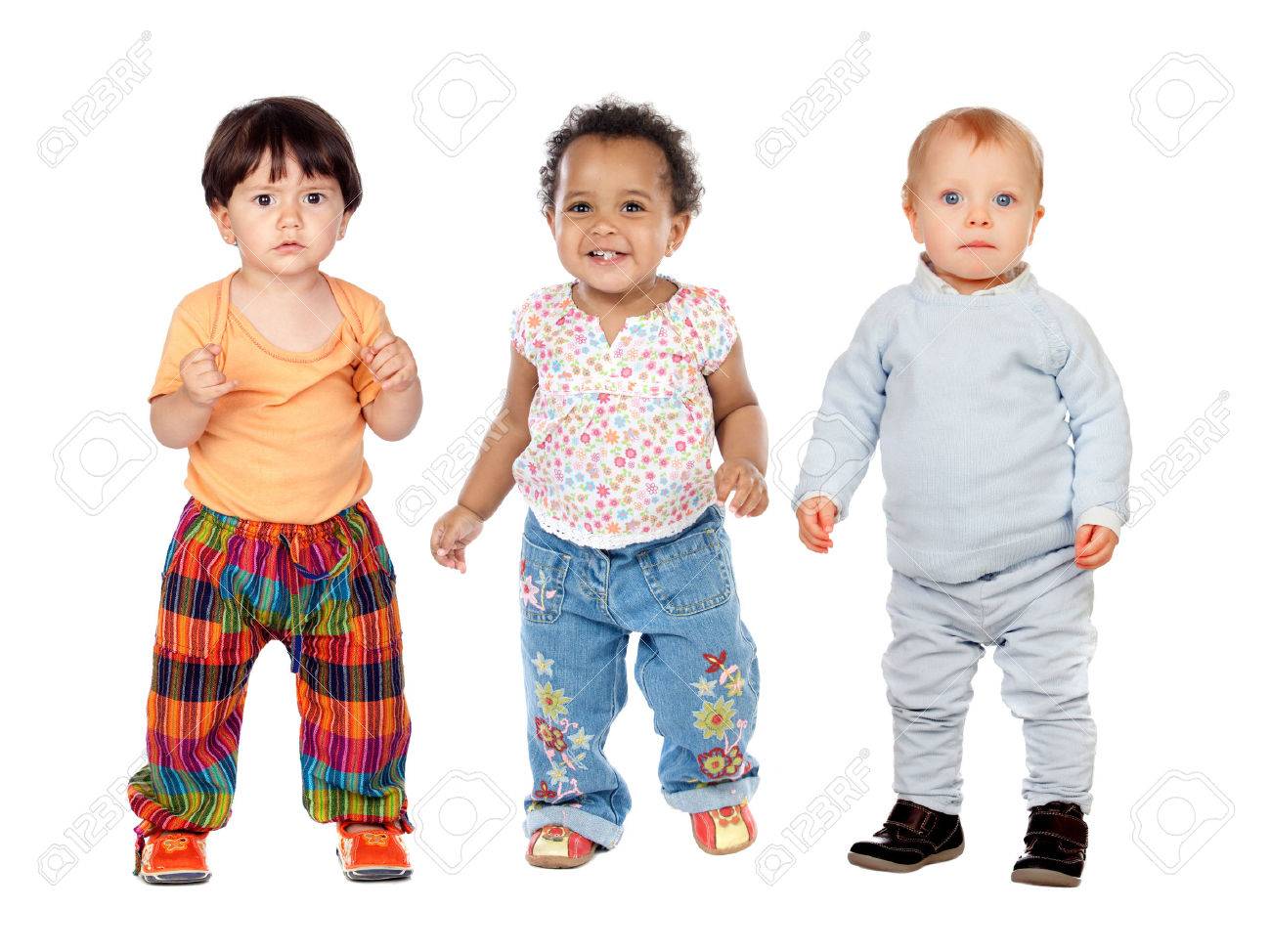 白い背景上に分離されて面白いの 3 人の子供 の写真素材 画像素材 Image 白い背景上に分離されて面白いの 3 人の子供 の写真素材 画像素材 Image