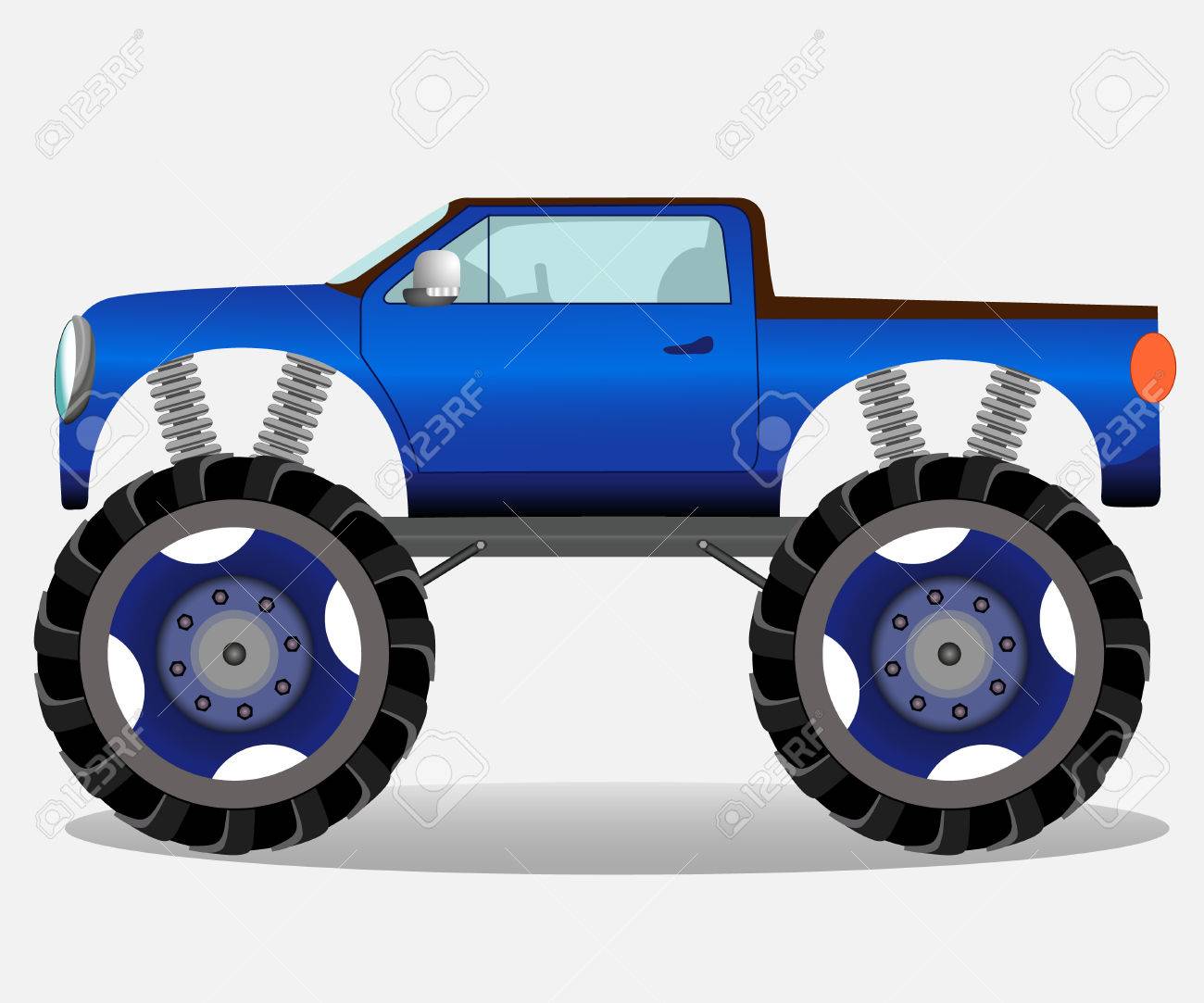 car with big wheels