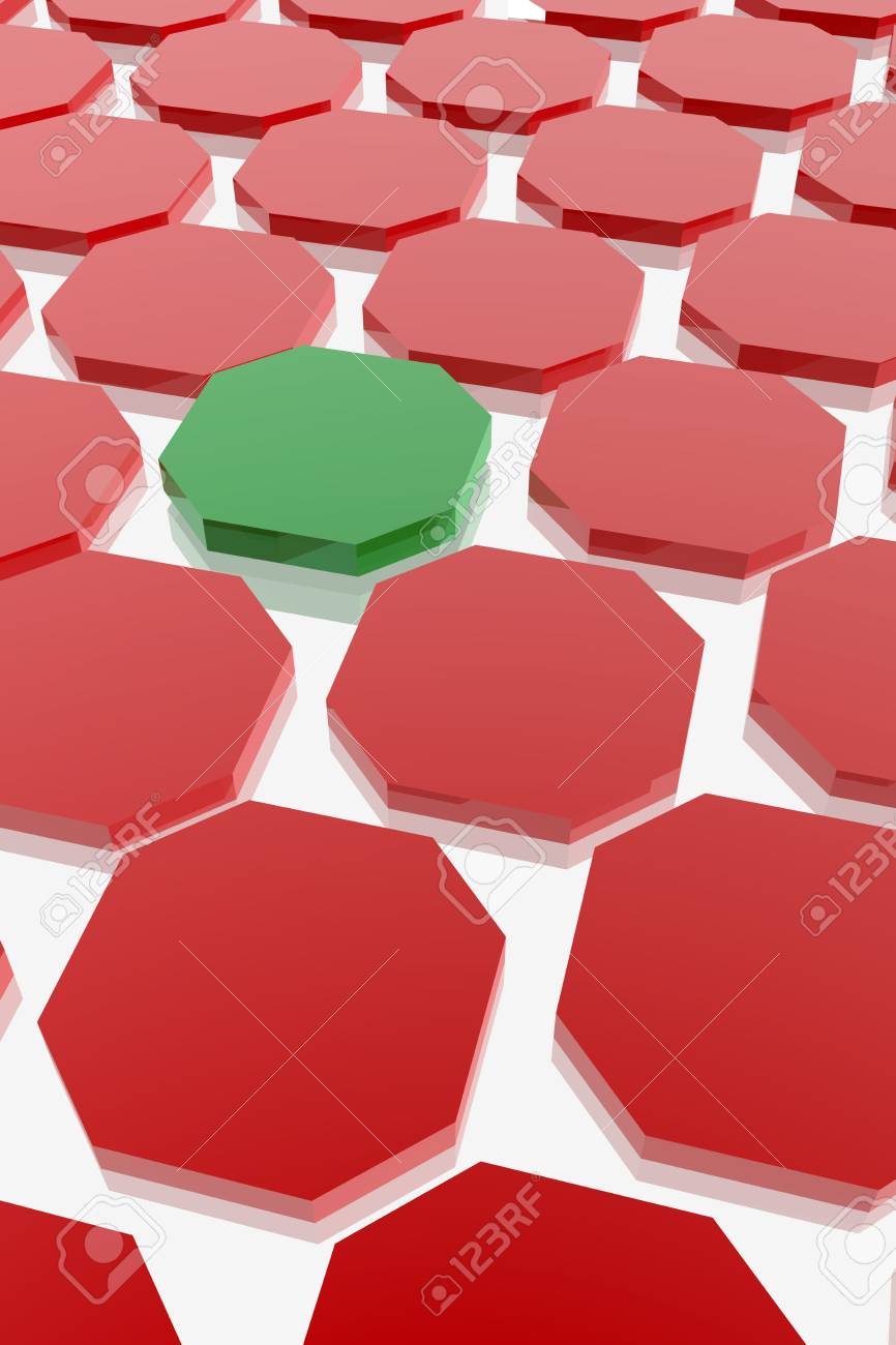 abstract composition of red and green piece parts stock photo redand