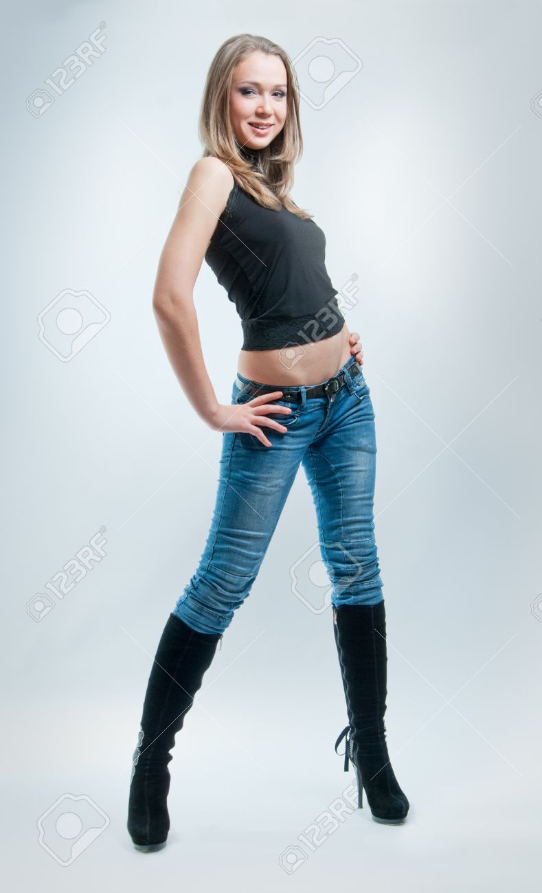girls in jeans
