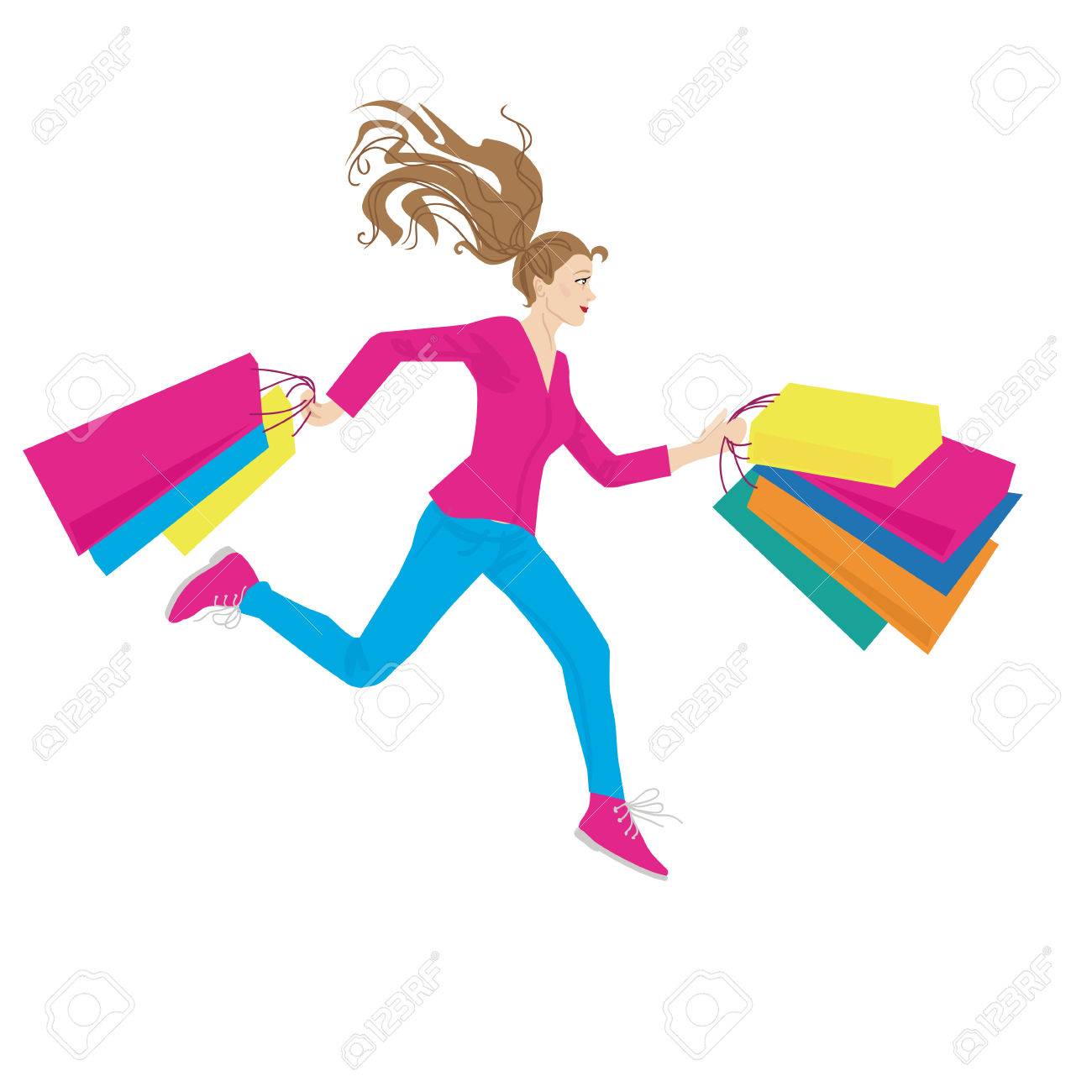 shopping running