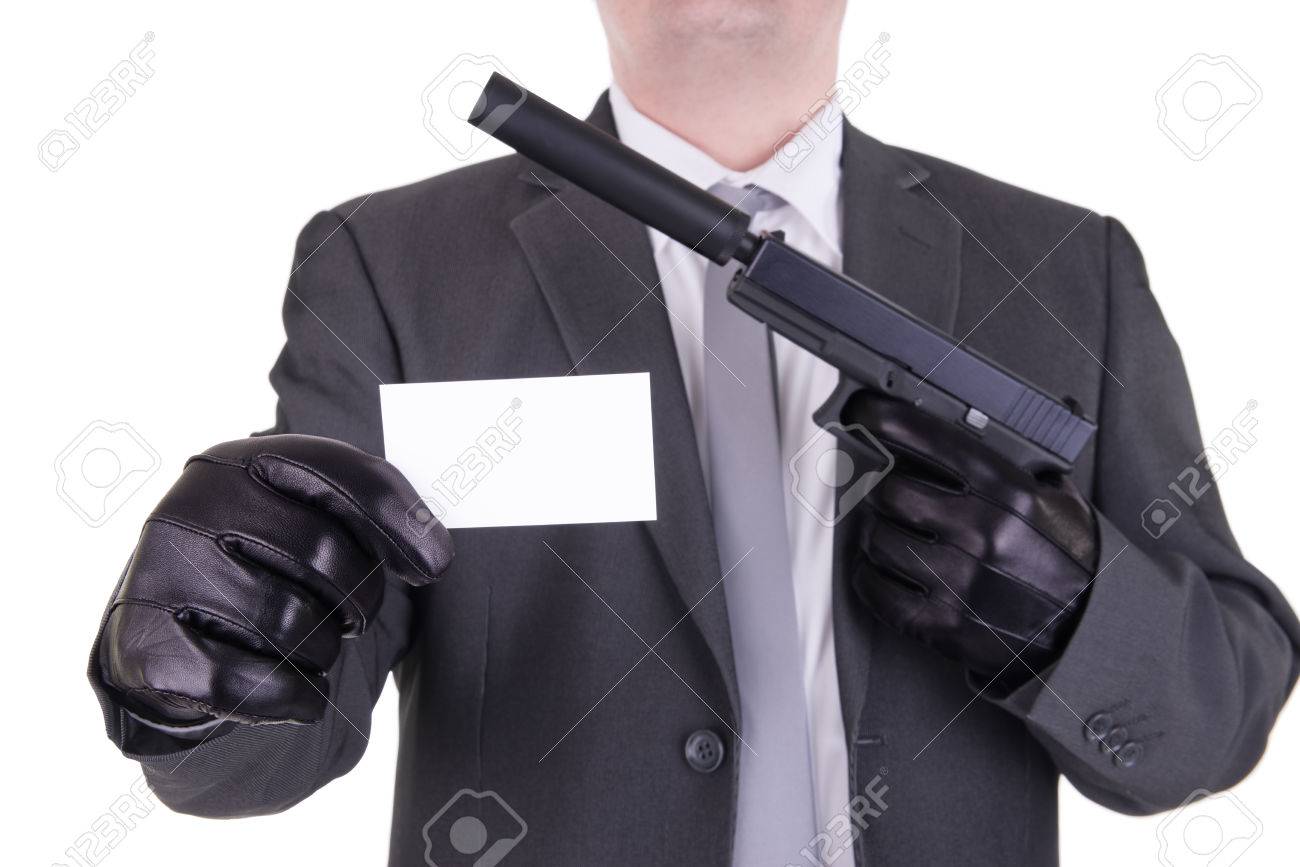 エレガントなギャングの殺し屋の暗殺者 の写真素材 画像素材 Image