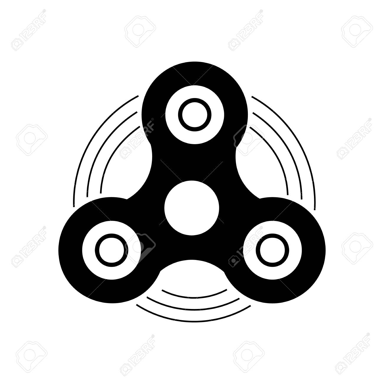 手そわそわスピナー グッズ アイコン ストレスや不安の救済 回転運動 のイラスト素材 ベクタ Image