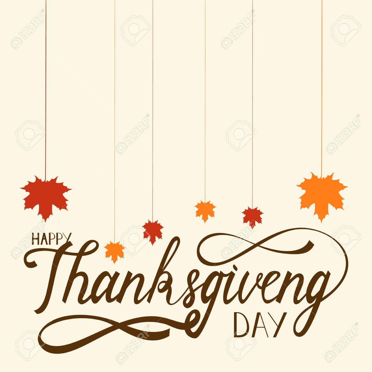 Hand Drawn Thanksgiving Lettering Greeting Phrase Happy Thanksgiving.. Royalty Free Cliparts, Vectors, And Stock Illustration. Image 86917947.