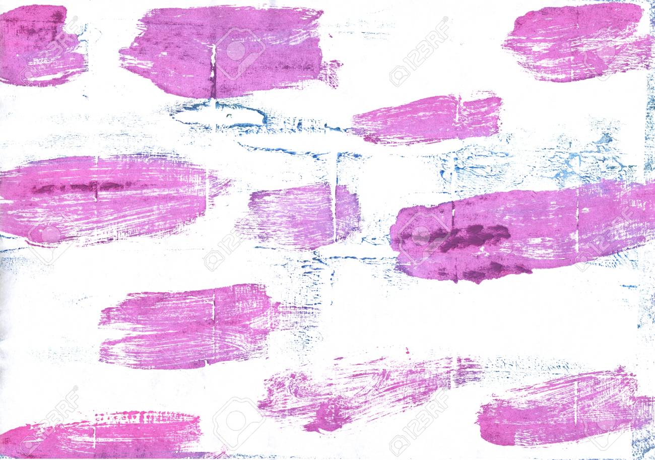 手描きの抽象水彩背景 使用した色 白 藤色 ディープ ライラック 明るいベビー粉 蘭 薄いマゼンタ ラベンダーのマゼンタ ラベンダー ローズ 中型の ラベンダーのマゼンタ の写真素材 画像素材 Image