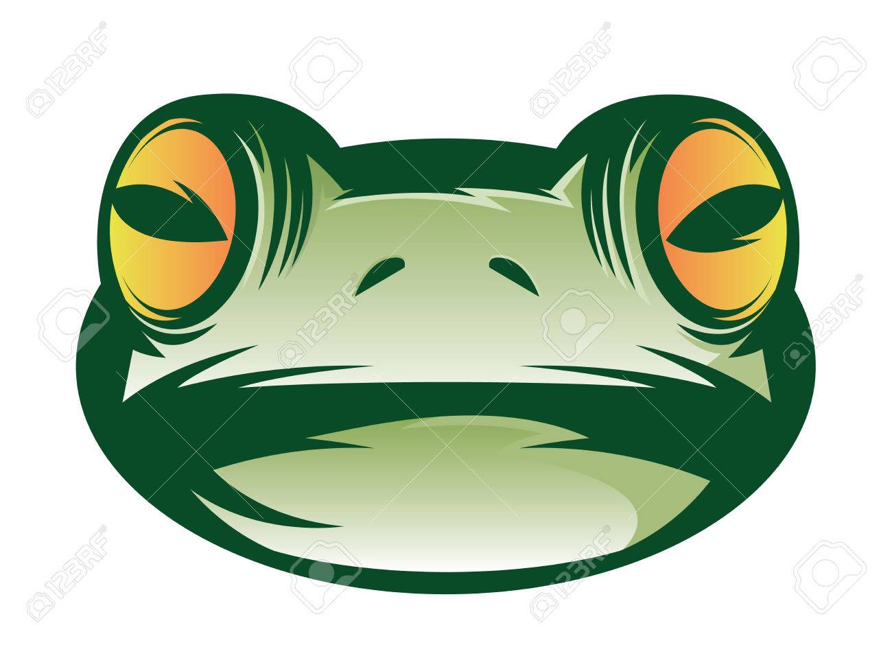 緑のカエルの顔のアイコンの図 のイラスト素材 ベクタ Image 緑のカエルの顔のアイコンの図 のイラスト素材 ベクタ Image