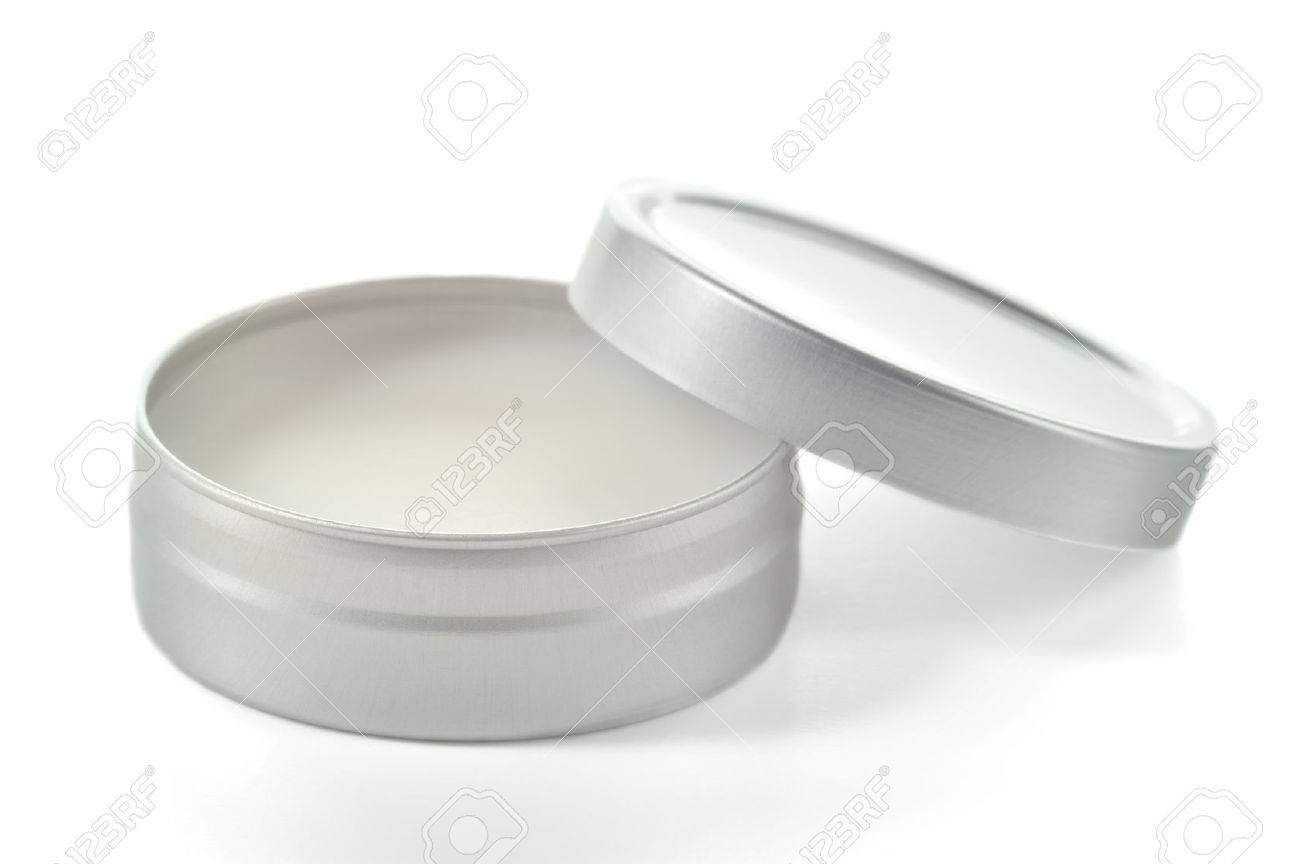 Download Pure Shea Butter In Metallic Tin Isolated On White Background Stock Photo Picture And Royalty Free Image Image 24210760