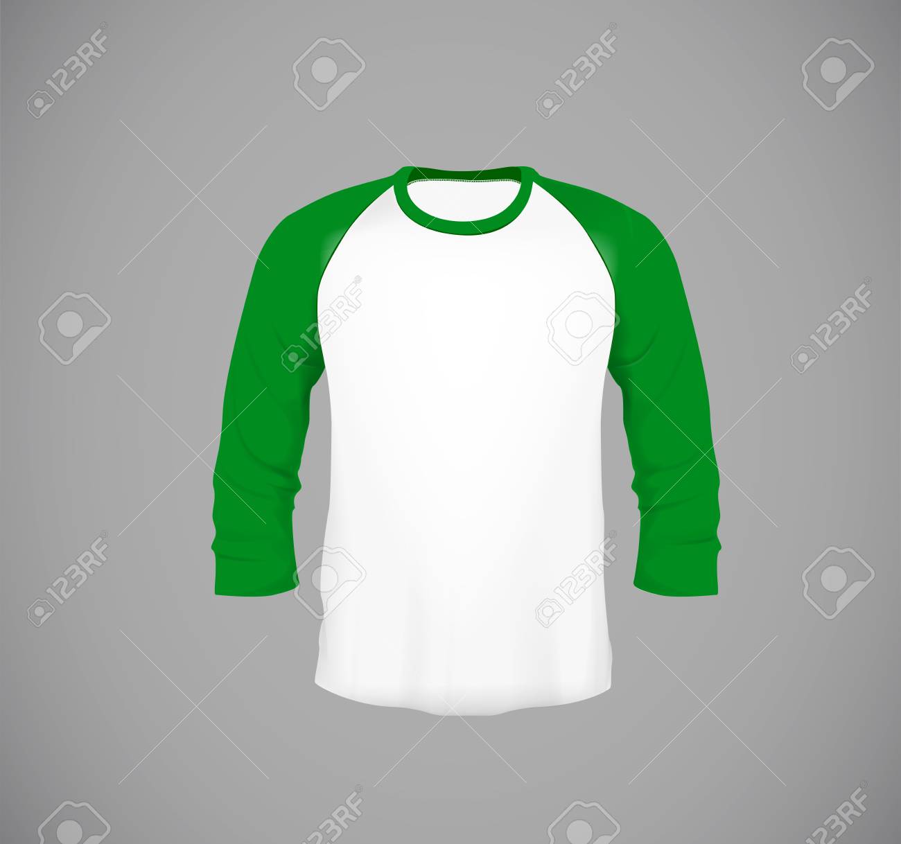 green sleeve baseball shirt
