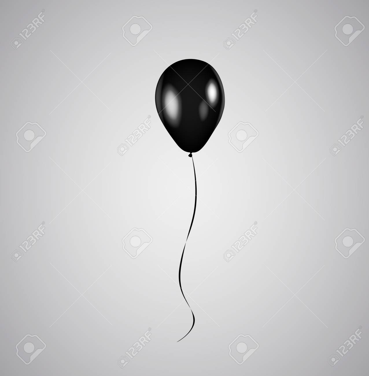 black balloon mock up isolated balloon template design balloon template free