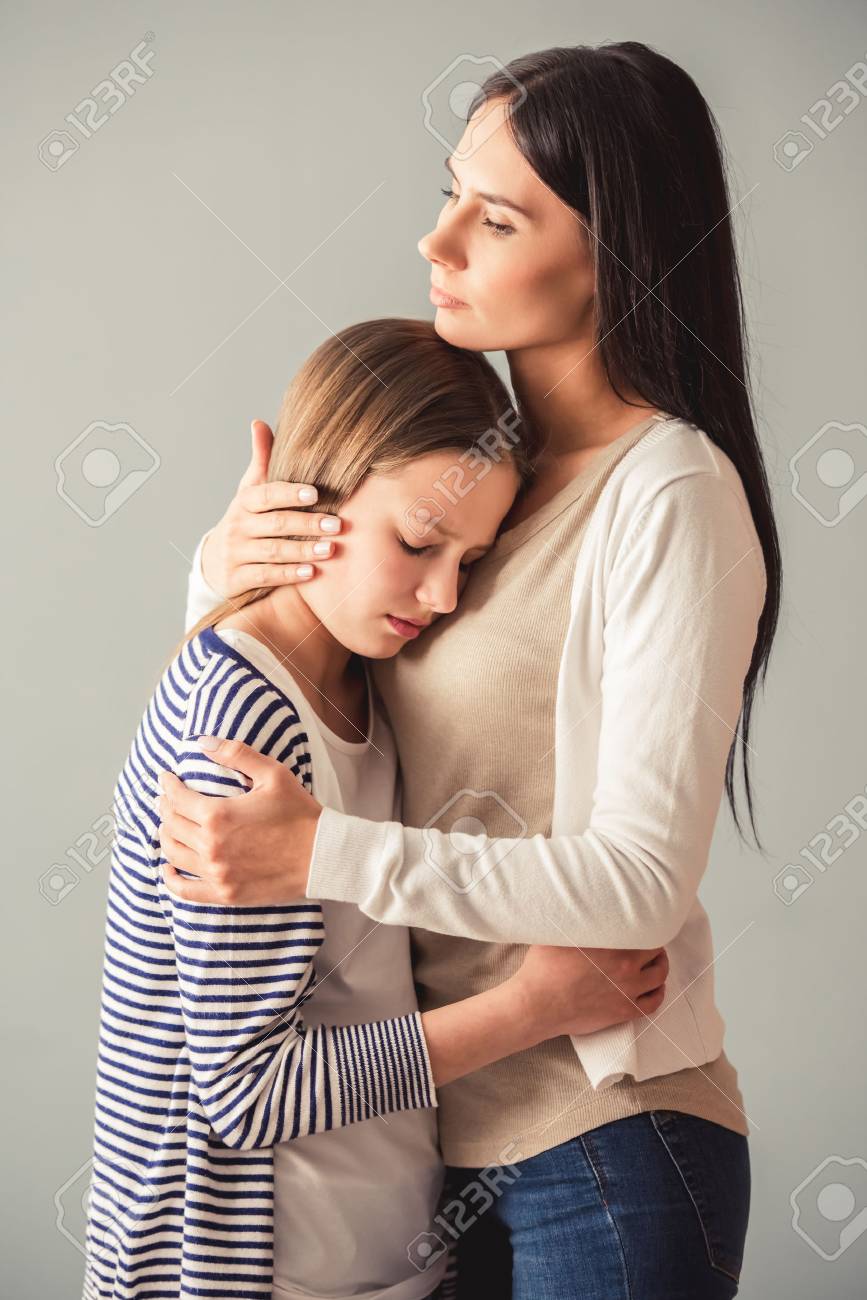 Teen Girls Hugging Teen Girls Hugging