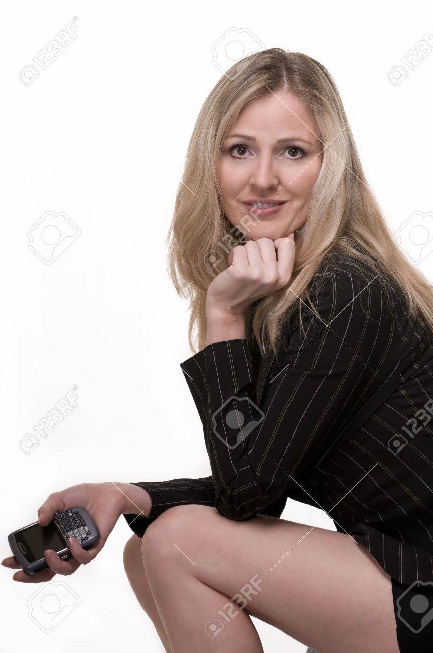 business woman short skirt