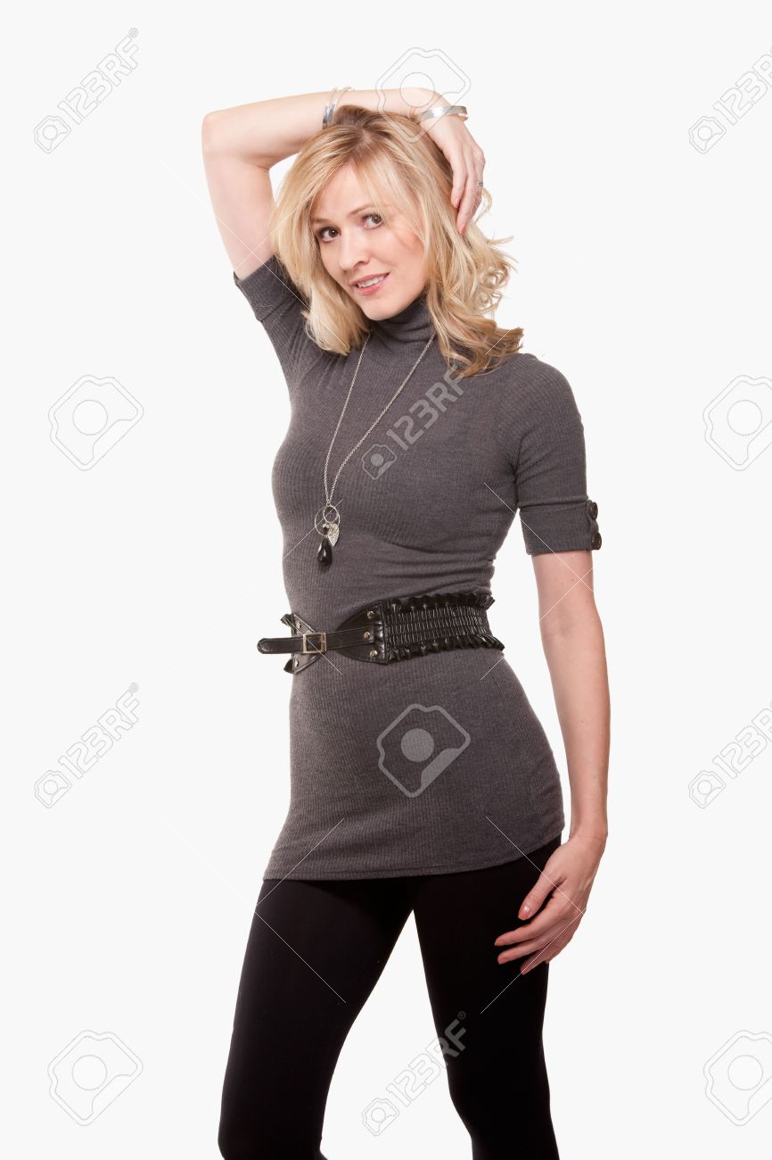 woman wearing belt
