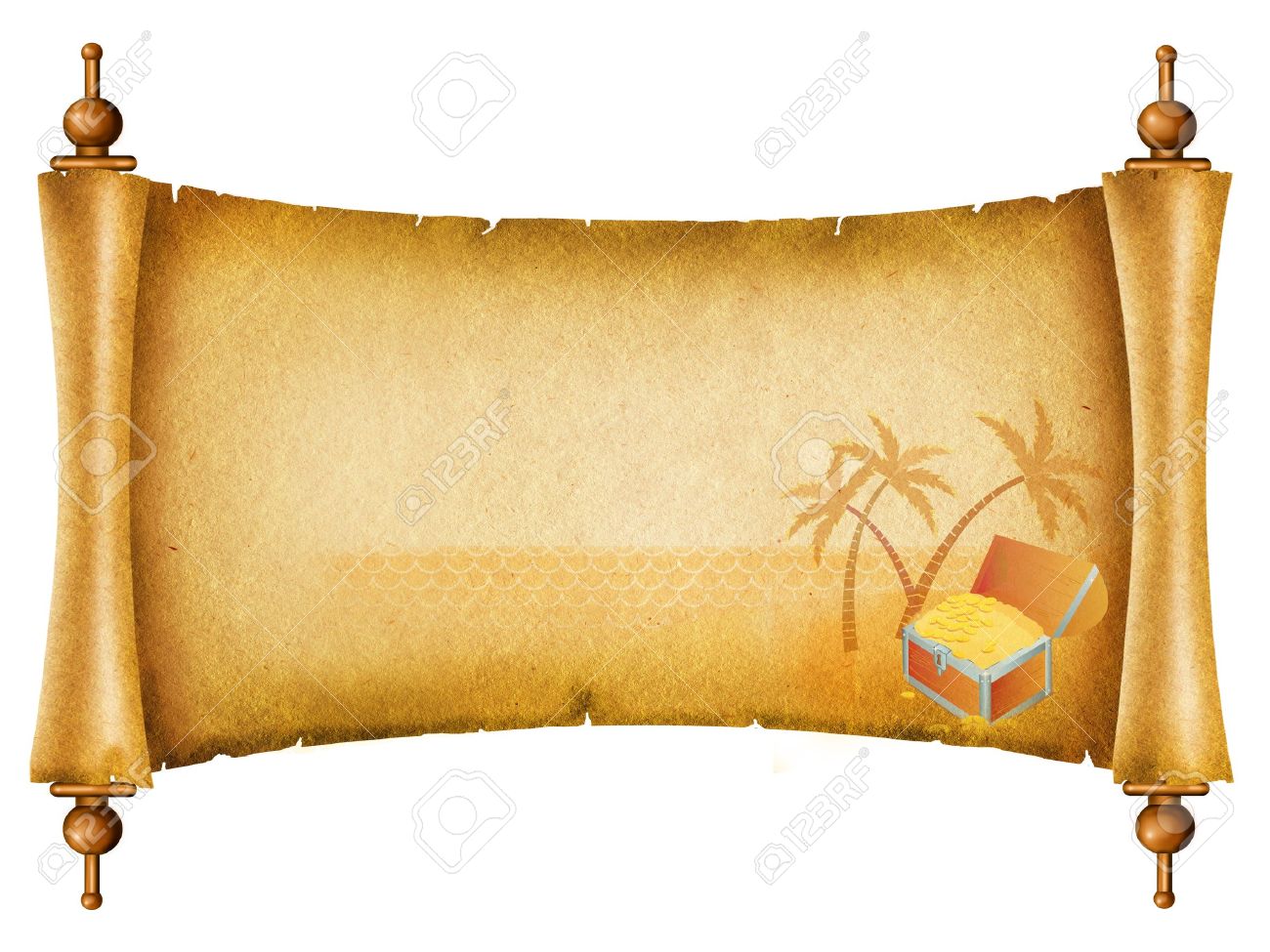 scroll paper template printable