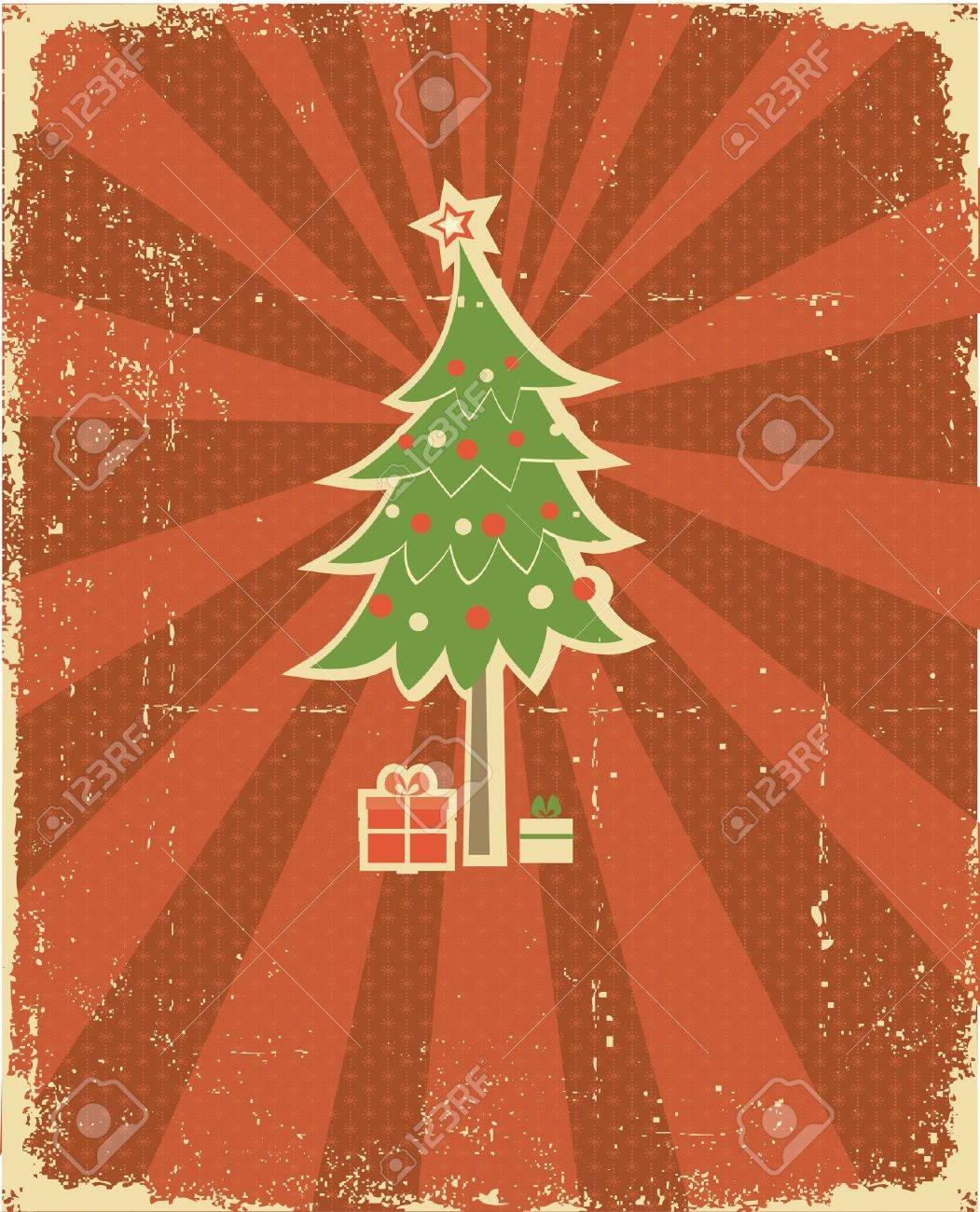 christmas card vintage background winter holiday postcard royalty