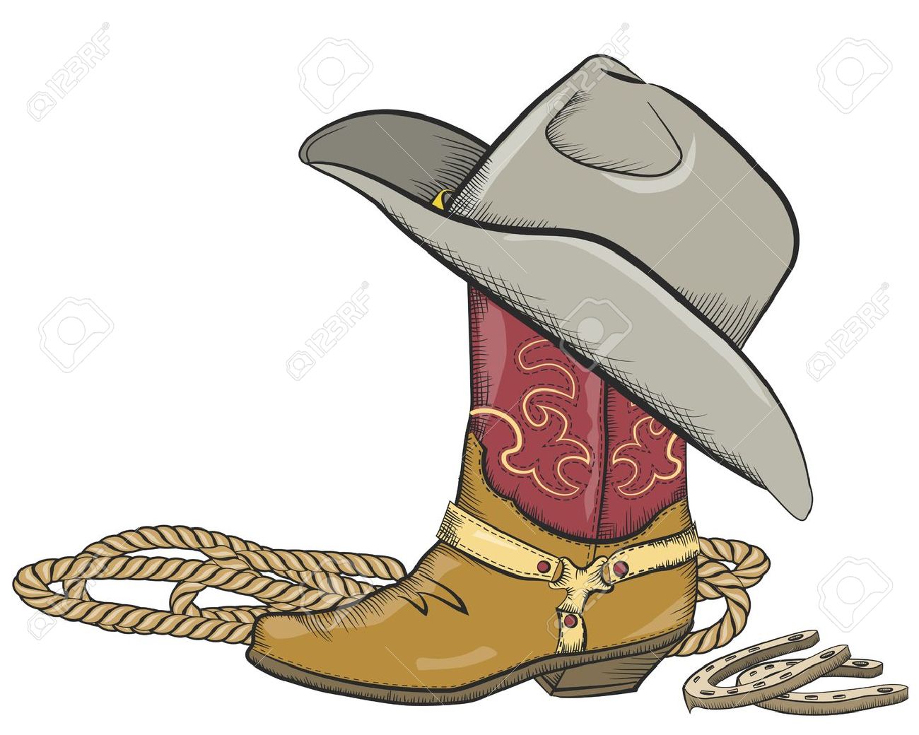Botas Vaqueras Dibujo