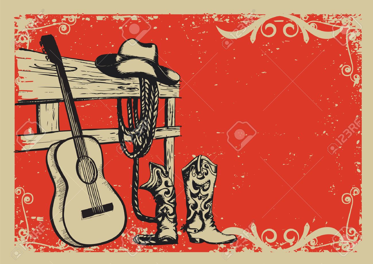 Country western music Vectors & Illustrations for Free Download