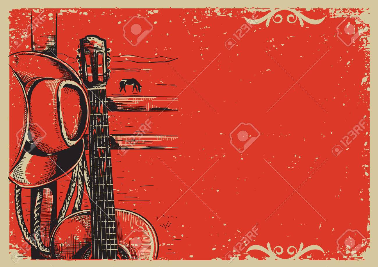 western country music poster