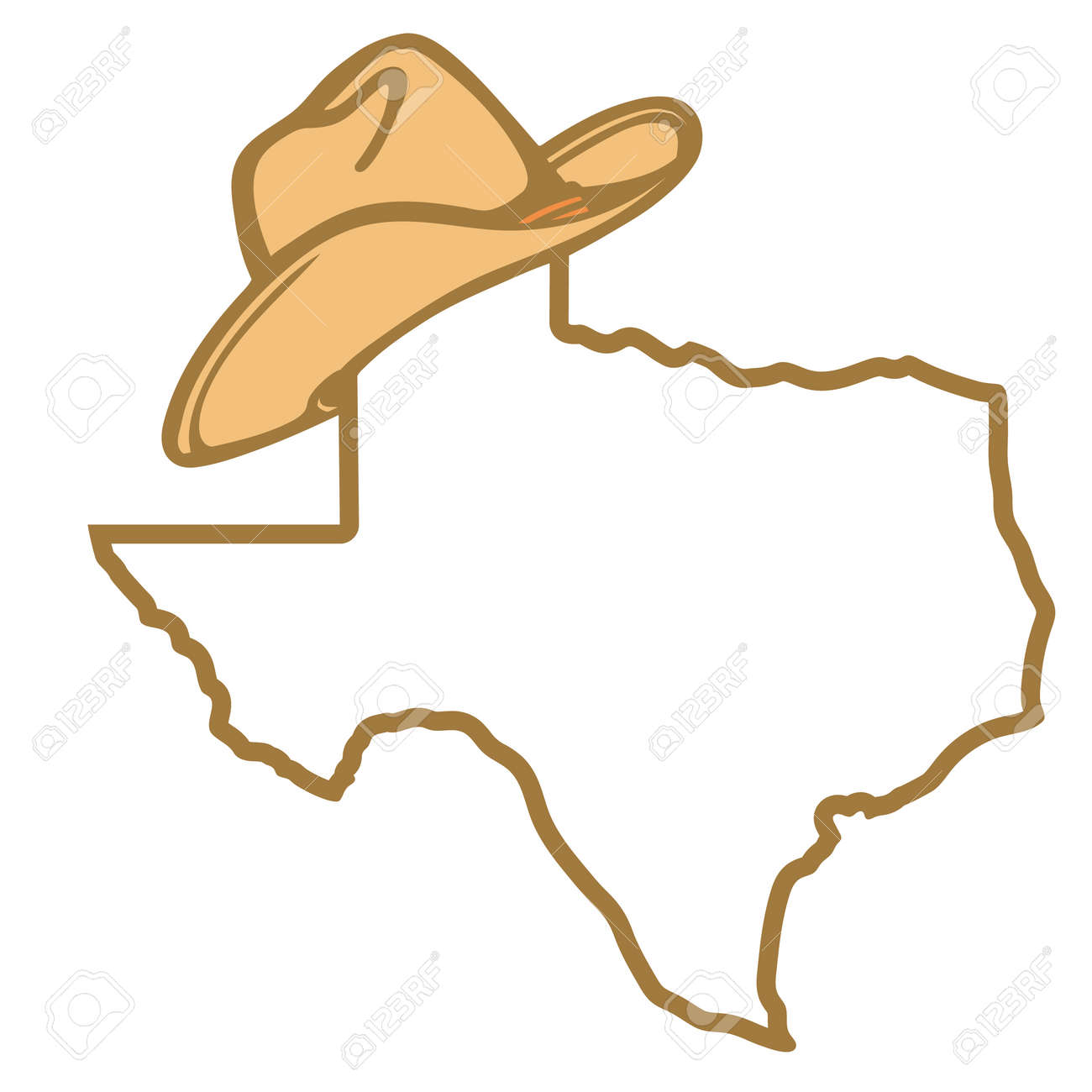 Texas Map And Cowboy Hat Vector Illustration Of Texas Map Background  Silhouette With Western Hat And Isolated On White For Design. Texas Sign  Symbol Royalty Free SVG, Cliparts, Vectors, and Stock Illustration., image size:1300x1300