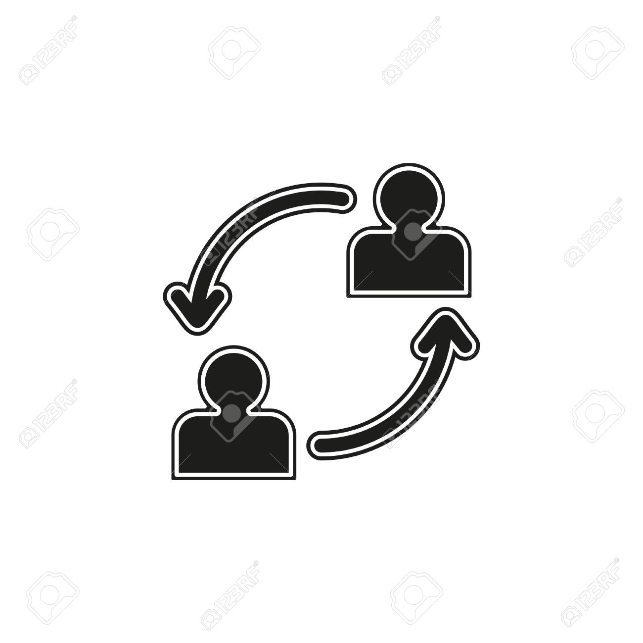 Conversation Icon - Vector Communication Icon. People Talk Sign And Symbol.  Flat Pictogram - Simple Icon Royalty Free SVG, Cliparts, Vectors, and Stock  Illustration. Image 116453332., image size:1300x1299