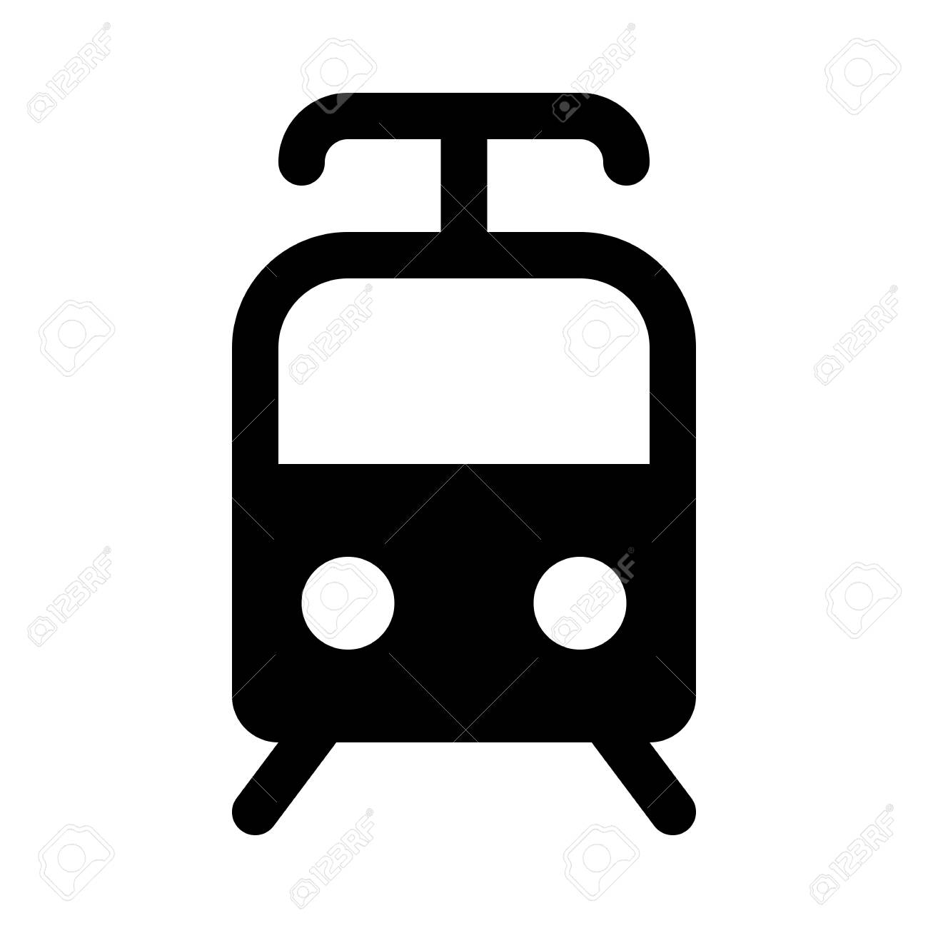 電車のアイコンのイラスト素材 ベクタ Image