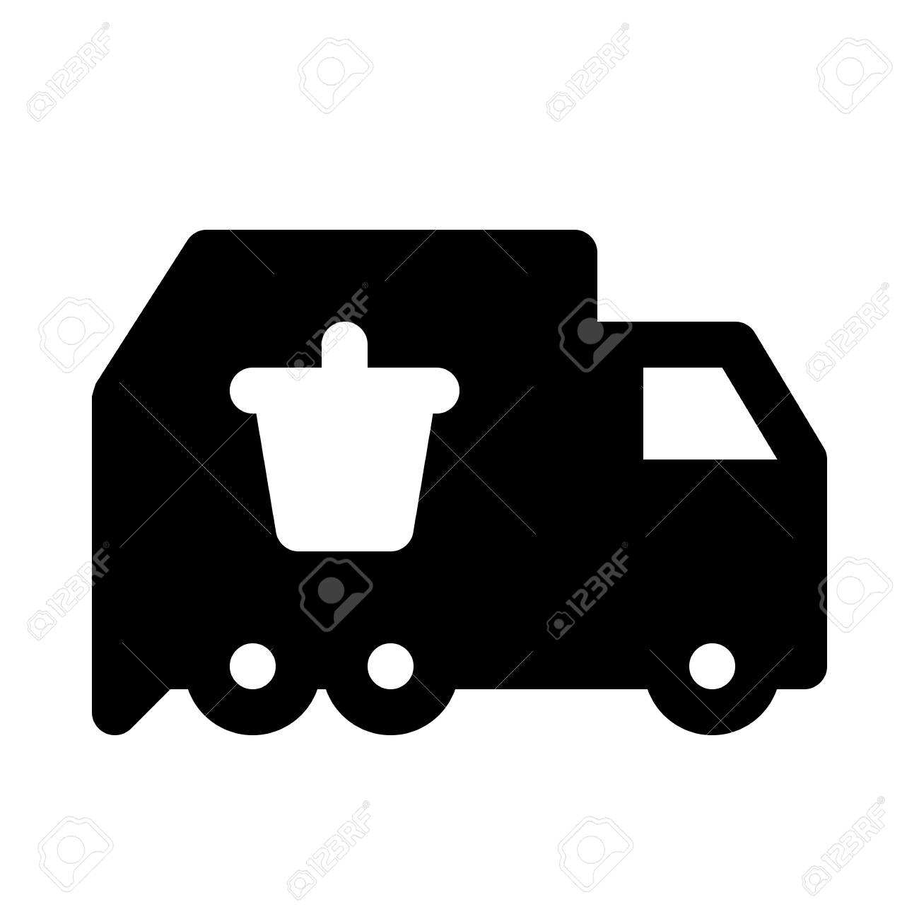 ごみ収集車アイコンのイラスト素材 ベクタ Image 89003067