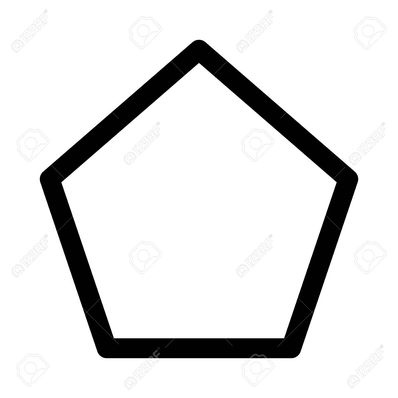 Pentagon Shaped Polygon Royalty Free Cliparts Vectors And Stock Illustration Image 90570132