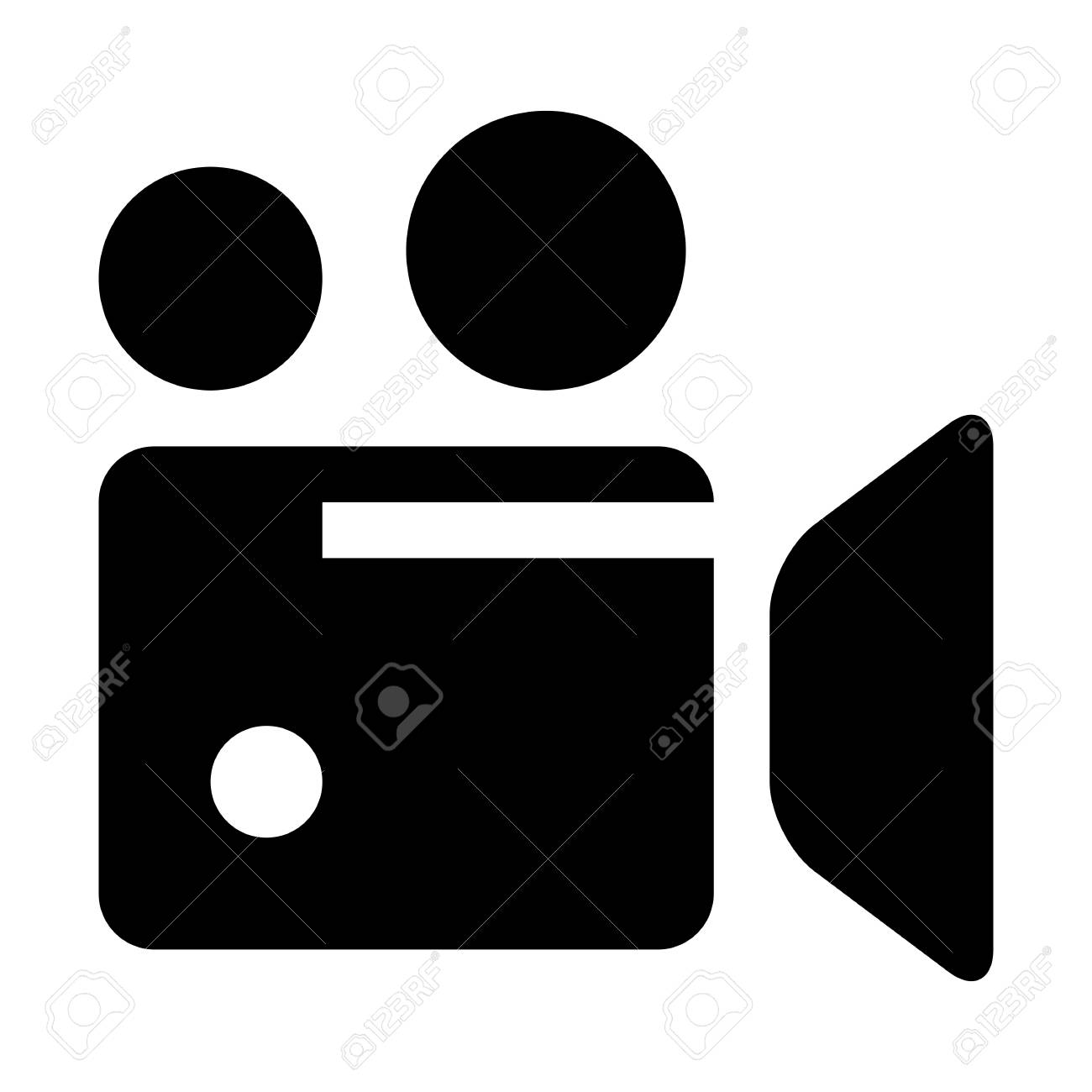 平凡な背景に映画のイラスト のイラスト素材 ベクタ Image