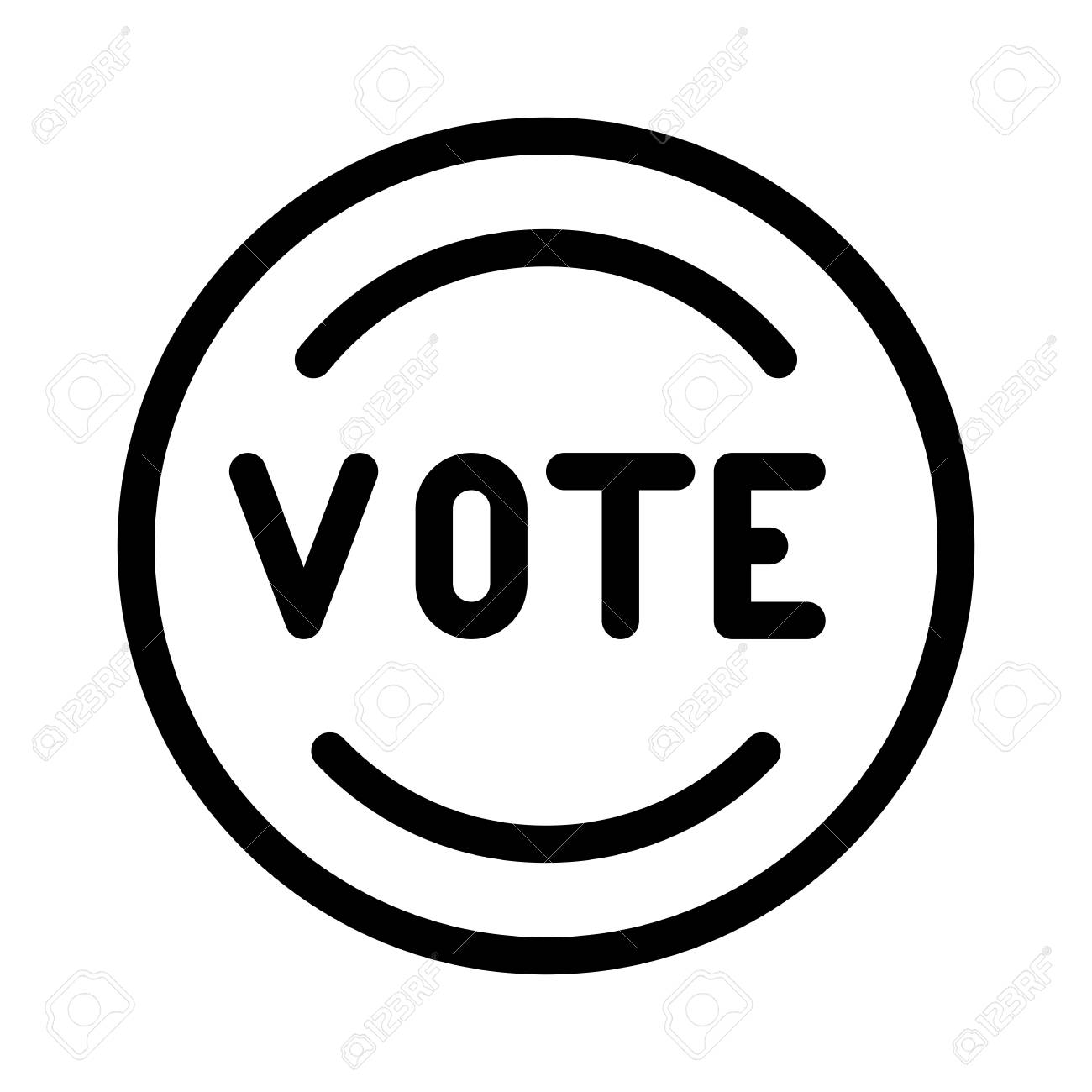 Vote Stamp Symbol Royalty Free SVG, Cliparts, Vectors, And Stock  Illustration. Image 126285053.