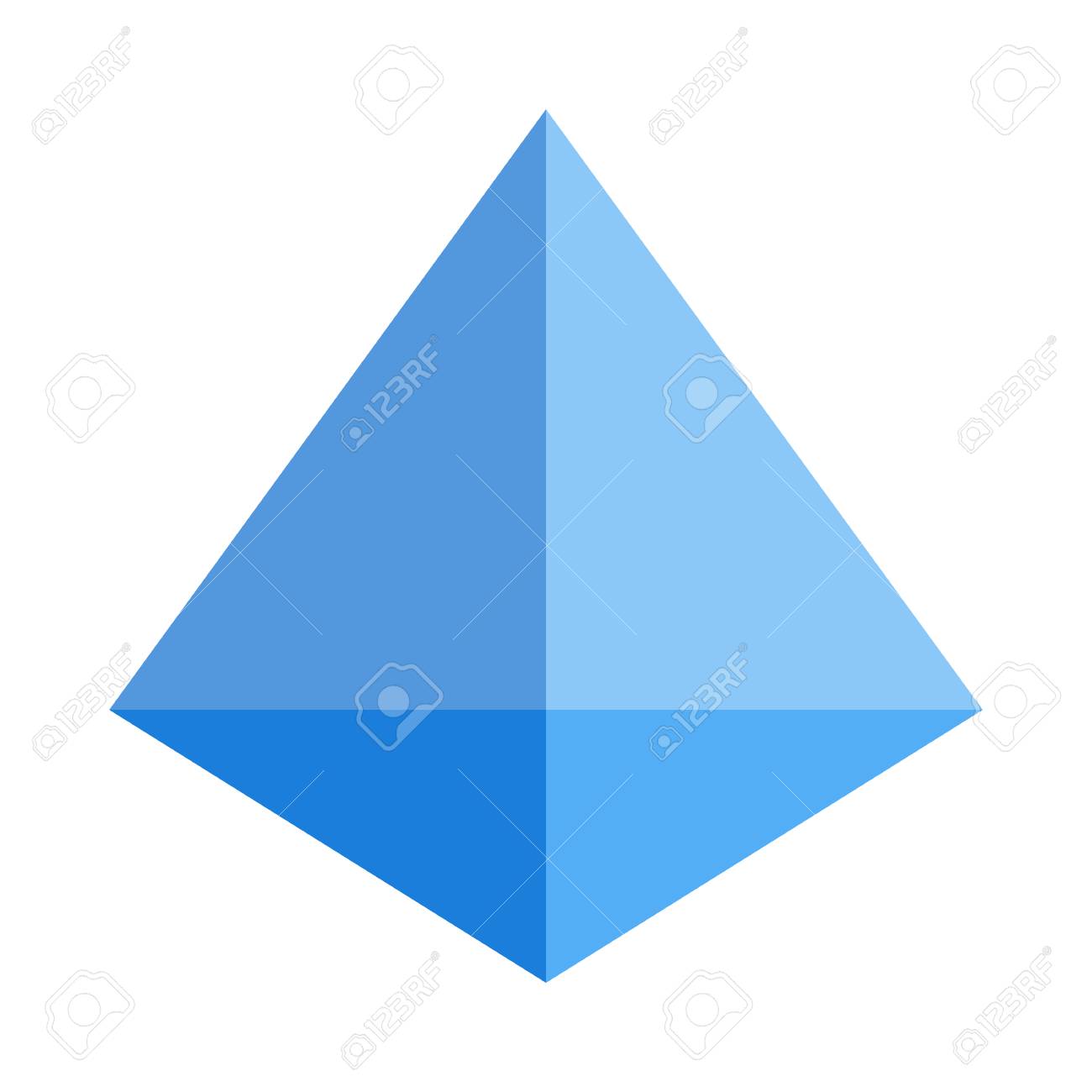 四面体 - 三角形ピラミッドのイラスト素材・ベクター Image 125365739