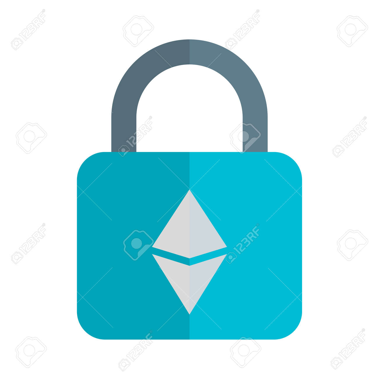 암호화 및 디지털 보안 거래를 통한 이더리움 잠금 로열티 무료 사진, 그림, 이미지 그리고 스톡포토그래피. Image 178184032