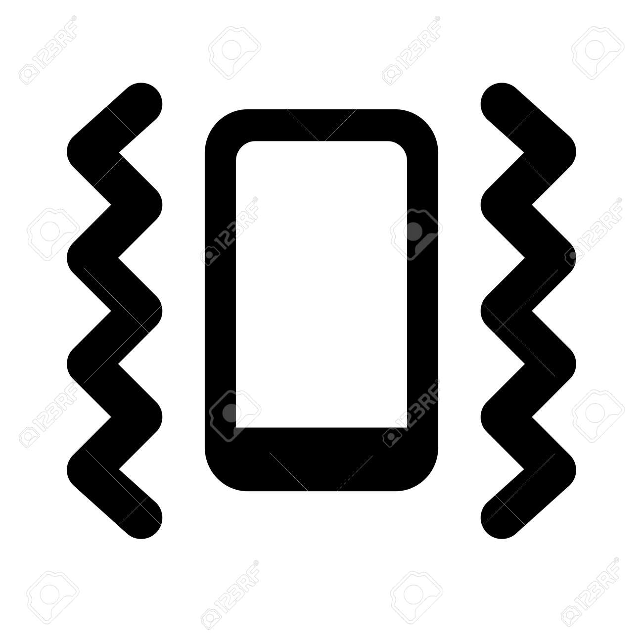 Handy-Vibration Und Anrufbenachrichtigungslayout Lizenzfrei nutzbare SVG,  Vektorgrafiken, Clip Arts, Illustrationen. Image 179944302