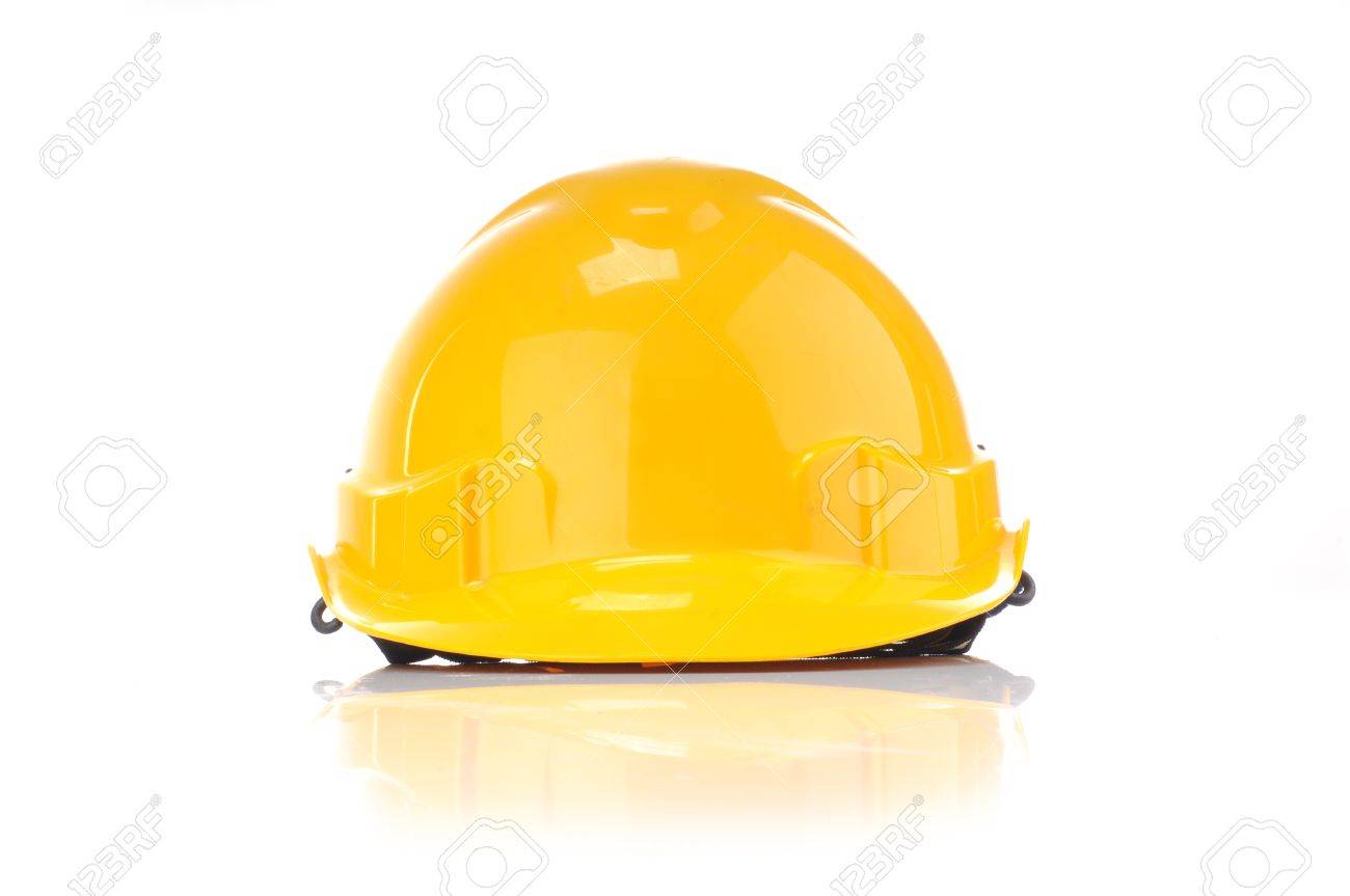 yellow safty helmet from