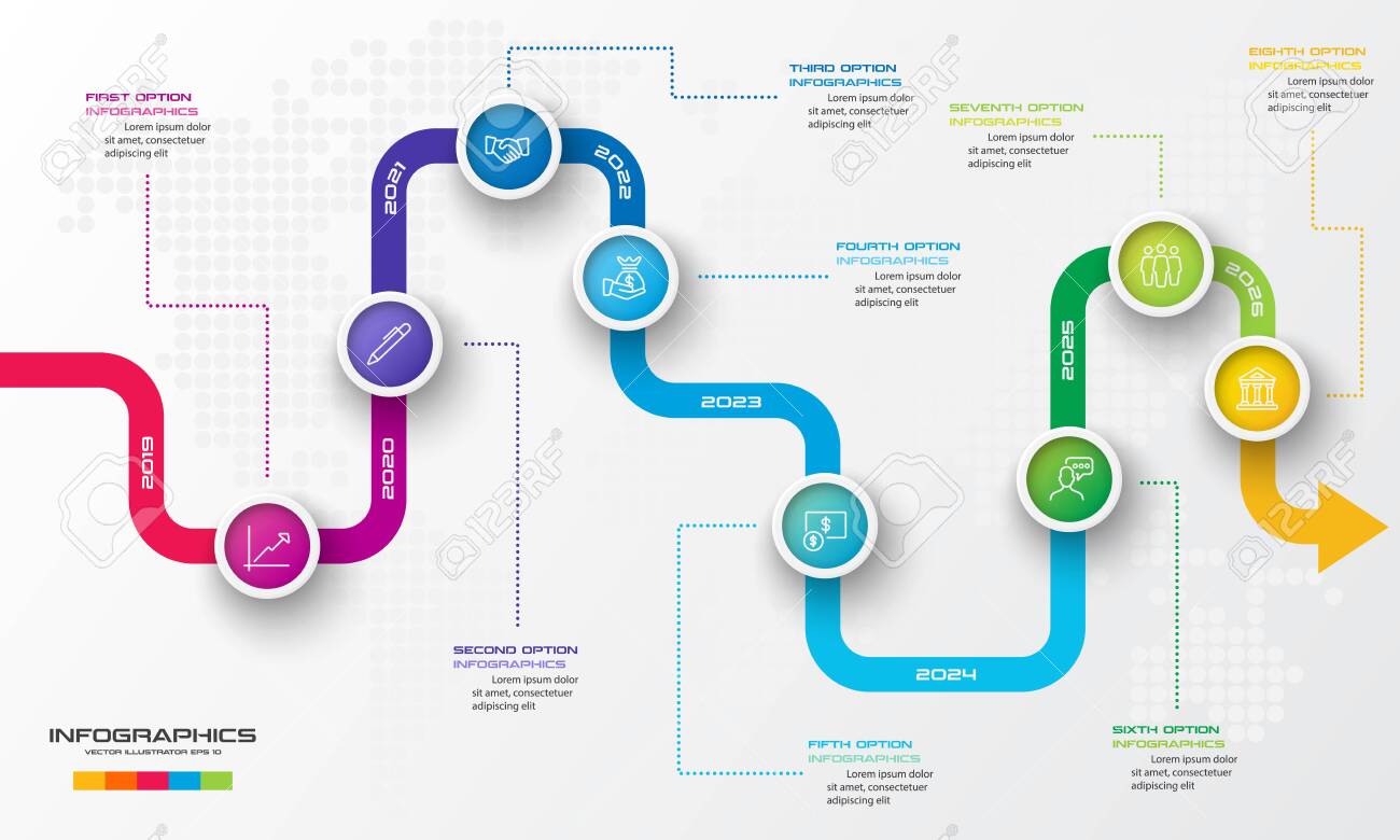 Timeline Infographic Template,Business Concept With 21 Options Pertaining To Infograph Template