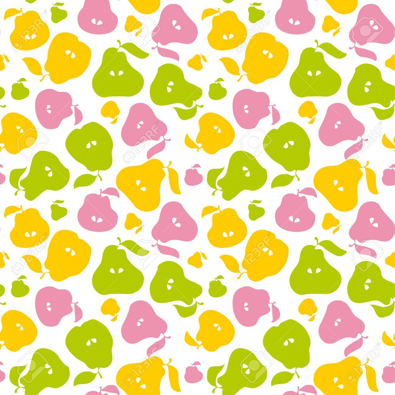 Pear Fruit Seamless Pattern For Fabric Background Wrapping Paper Repeatable Surface Design Pear Fruit Seamless Pattern For Fabric Background Wrapping Paper Repeatable Surface Design
