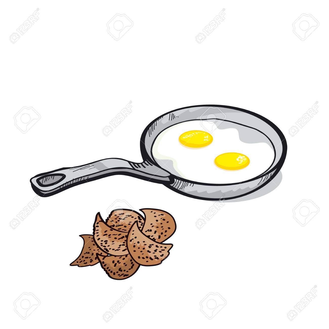 Fried Egg Simple Image. Food Image. Sketch Vector Illustration. Royalty  Free SVG, Cliparts, Vectors, and Stock Illustration. Image 81620418., image size:1300x1300