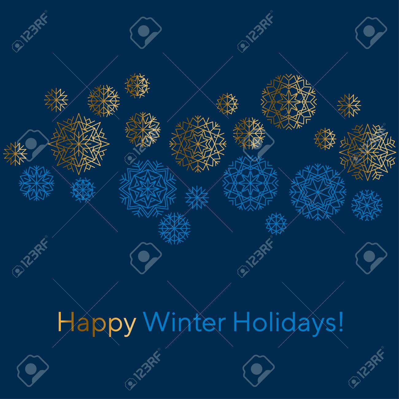 ライン スタイルの抽象スノーフレーク ヘッダー クリスマスのお祝い冬シンプルな雪の装飾ベクトルイラスト 金と青のxmas雪の装飾 のイラスト素材 ベクタ Image ライン スタイルの抽象スノーフレーク ヘッダー クリスマスのお祝い冬シンプルな雪の装飾ベクトルイラスト 金と青のxmas雪の装飾 のイラスト素材 ベクタ Image