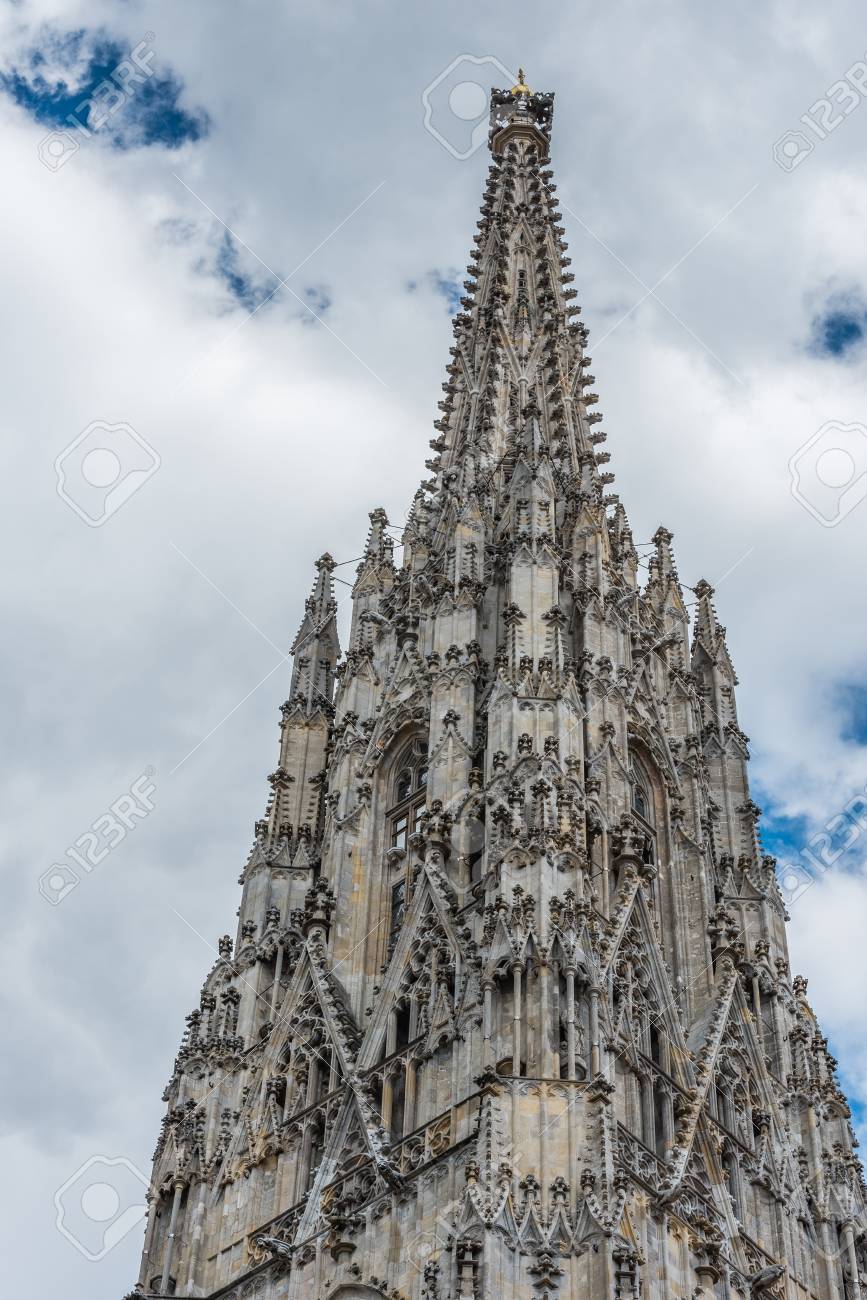 View Of St Stephen S Cathedral Vienna Austria Vertical Stock