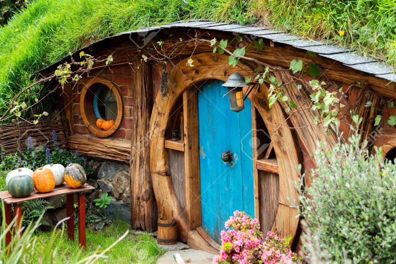 Matamata New Zealand October 10 2018 Hobbit House Hobbiton