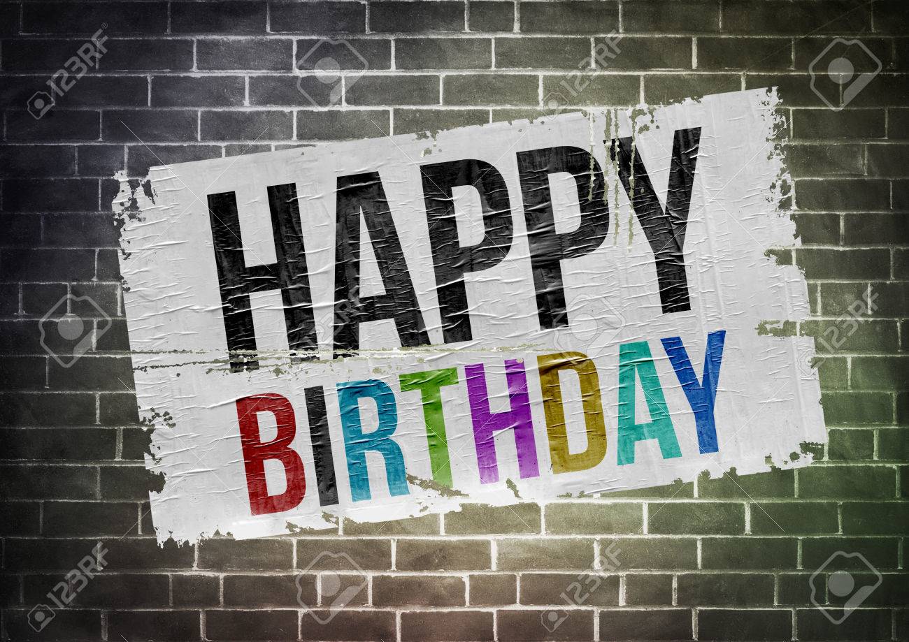 happy birthday poster illustration stock photo picture and