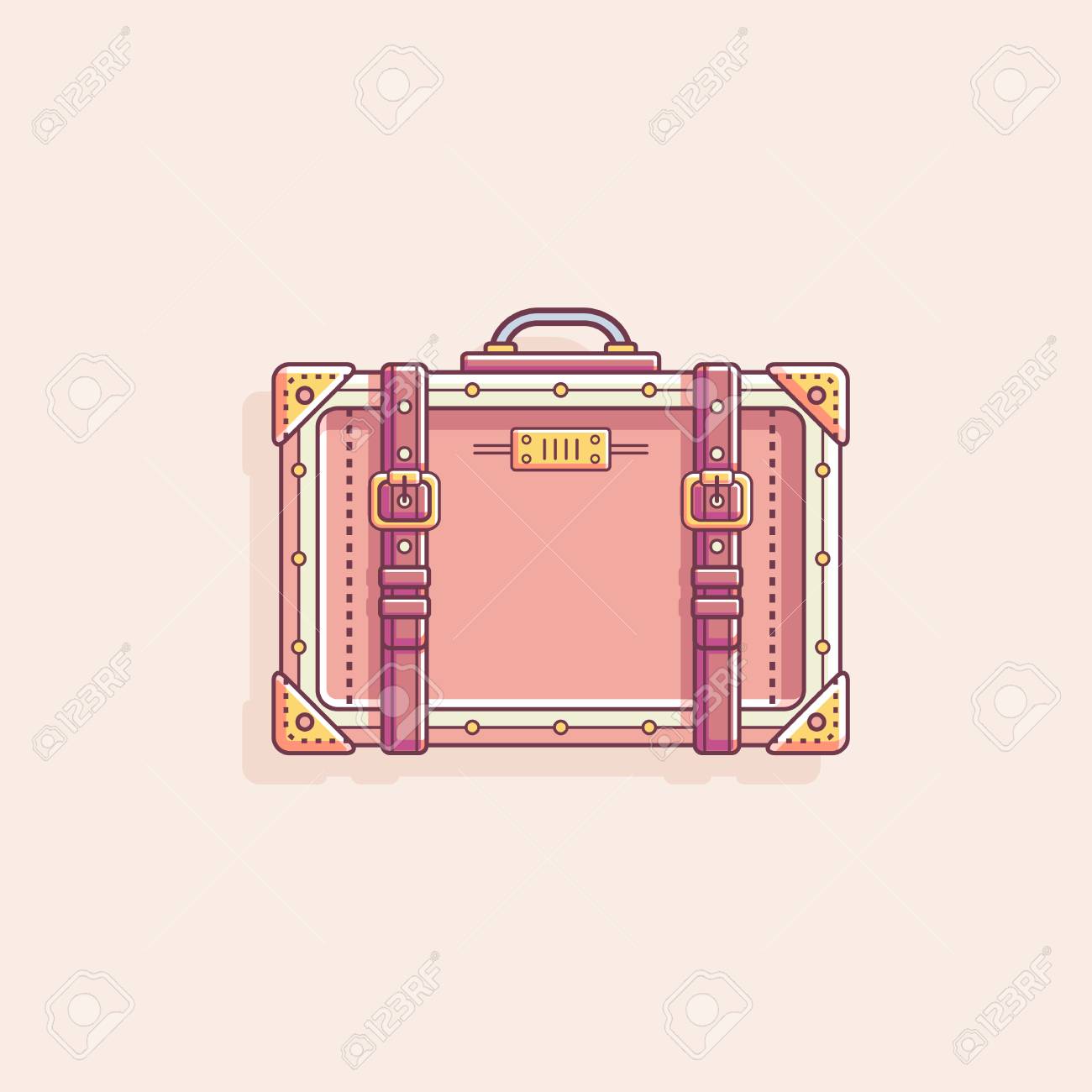 pink vintage suitcase