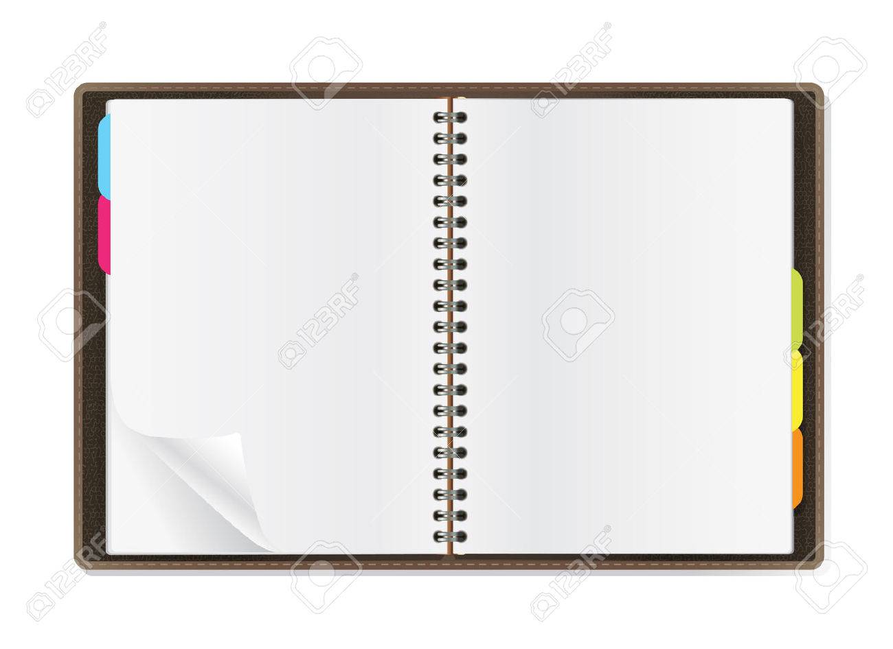 open diary pages on white background royalty free cliparts vectors diary pages