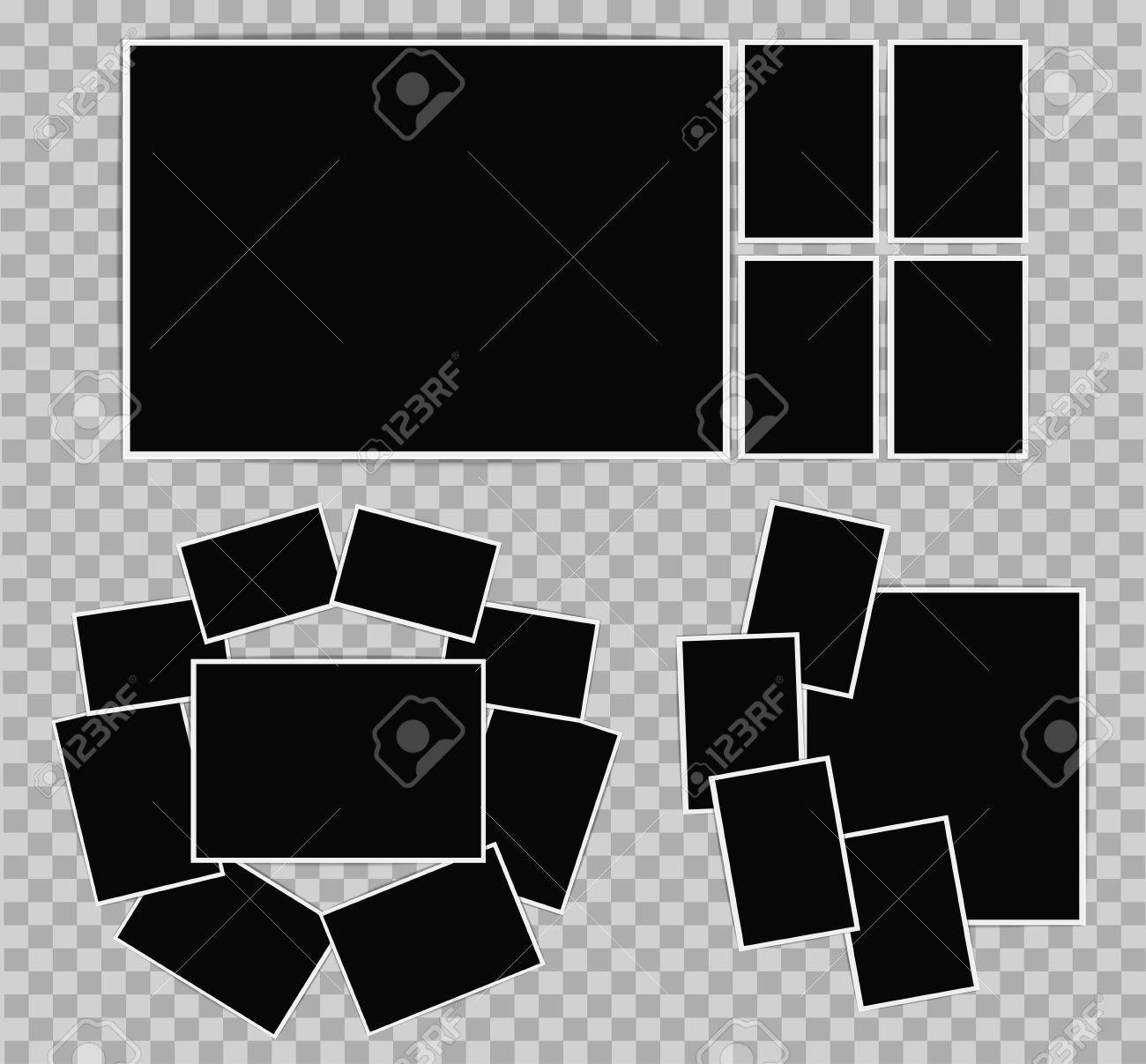 フォト アルバムは 透明の背景上の白い境界線でフォト フレームのセット あなたのデザインの写真フレームの組成 ベクトル図のイラスト素材 ベクタ Image フォト アルバムは 透明の背景上の白い境界線でフォト フレームのセット あなたのデザインの写真フレームの組成 ベクトル図のイラスト素材 ベクタ Image