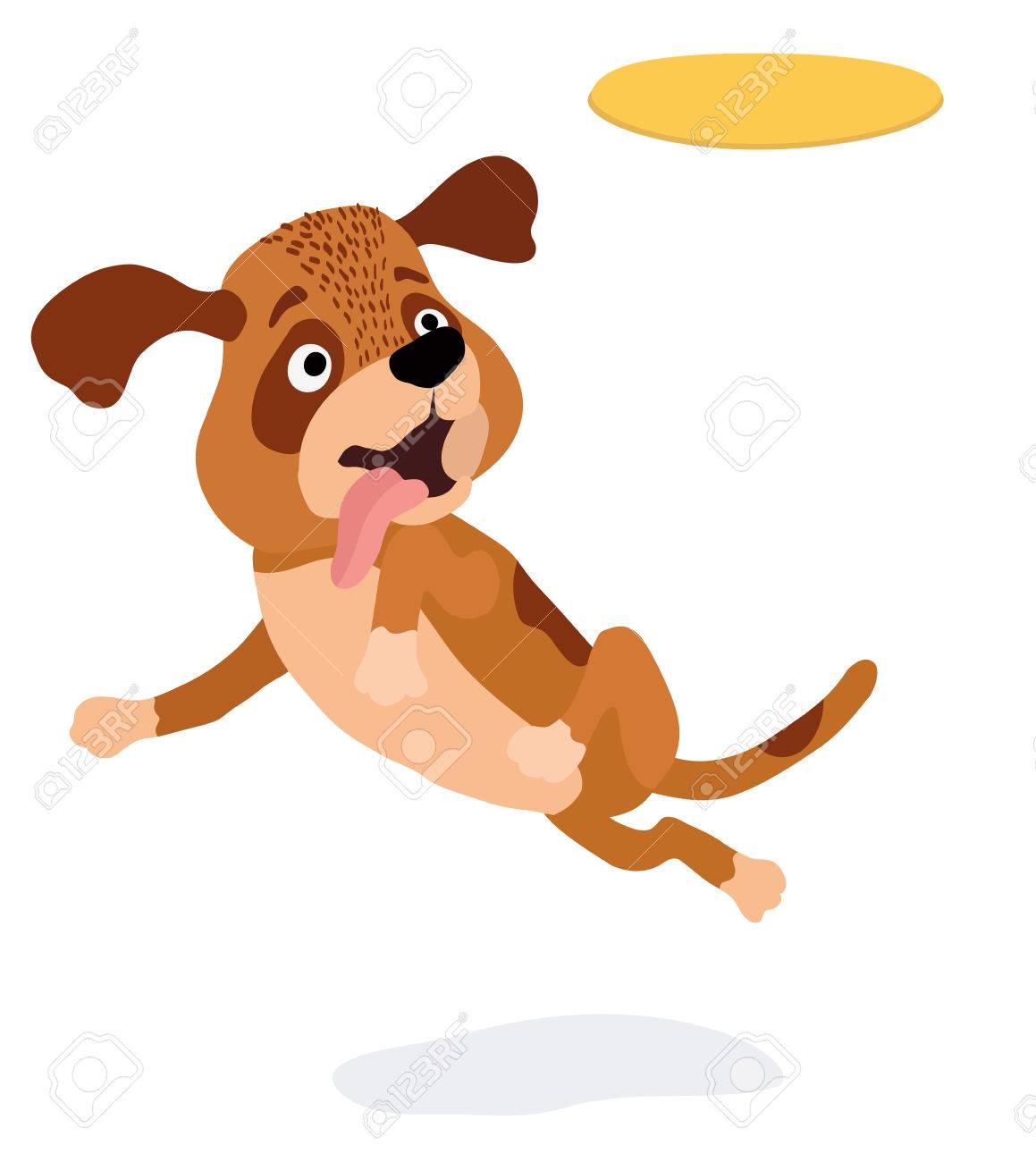 cartoon dog playing