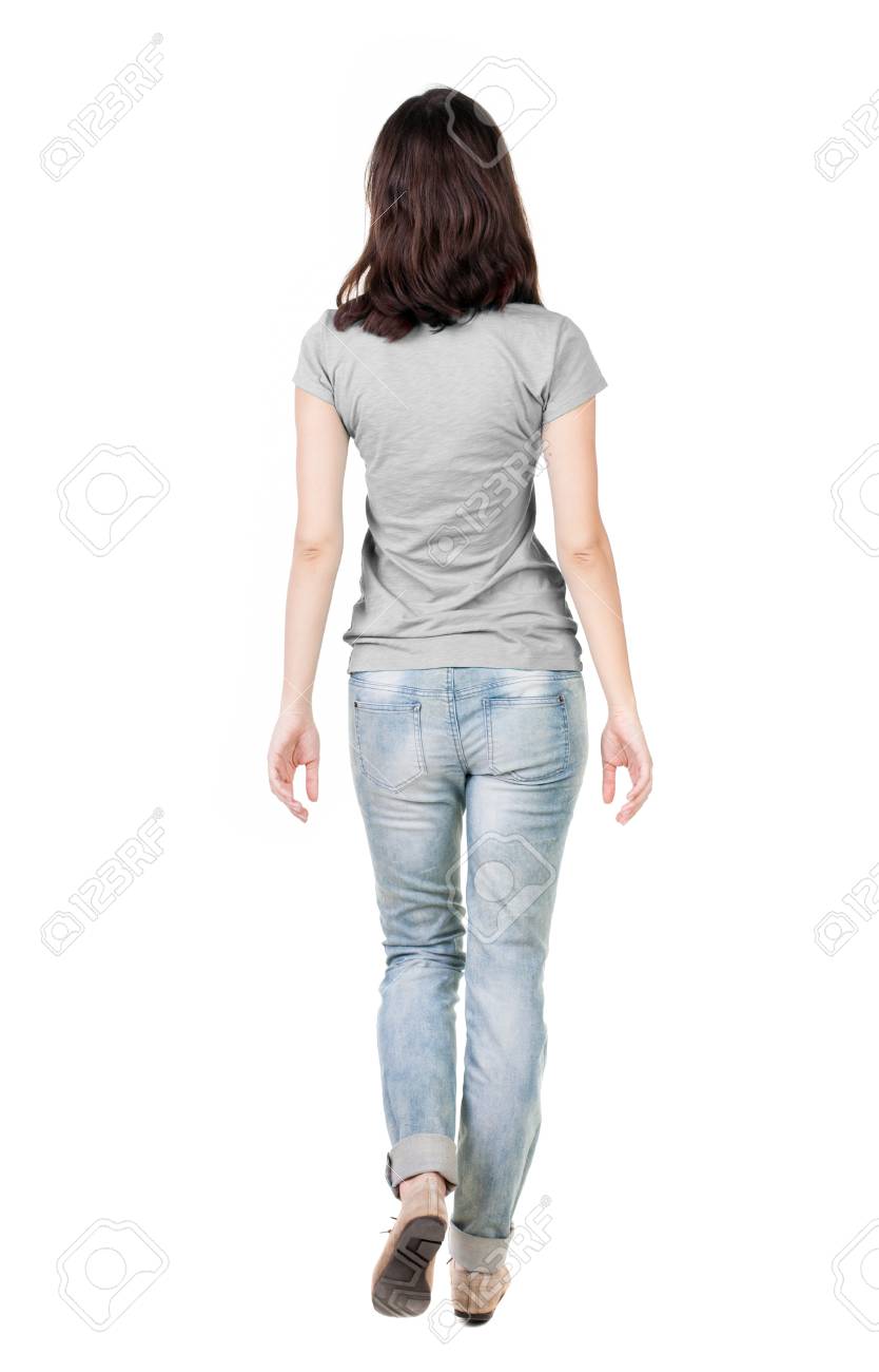 girl jeans back side