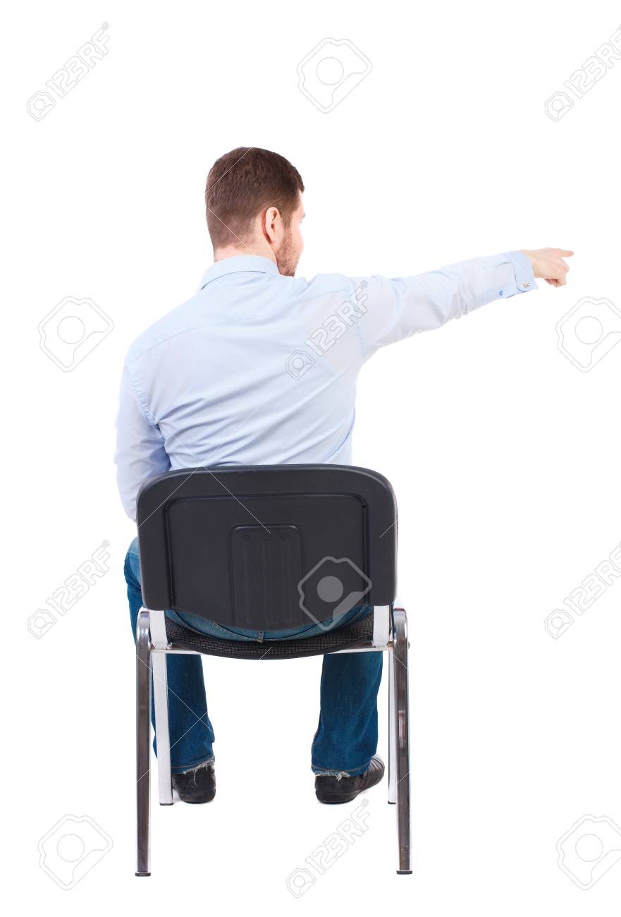 silla blanca de espaldas silla blanca de espaldas
