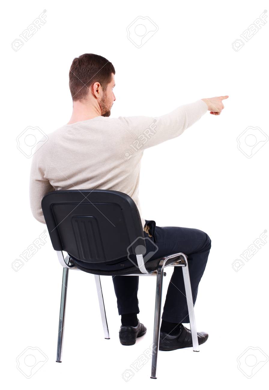 silla blanca de espaldas silla blanca de espaldas