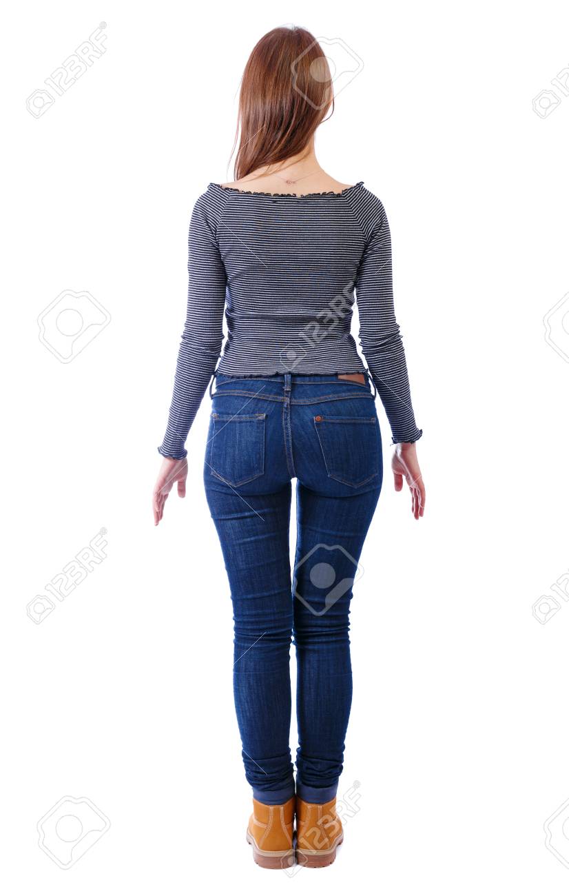 girls jeans back