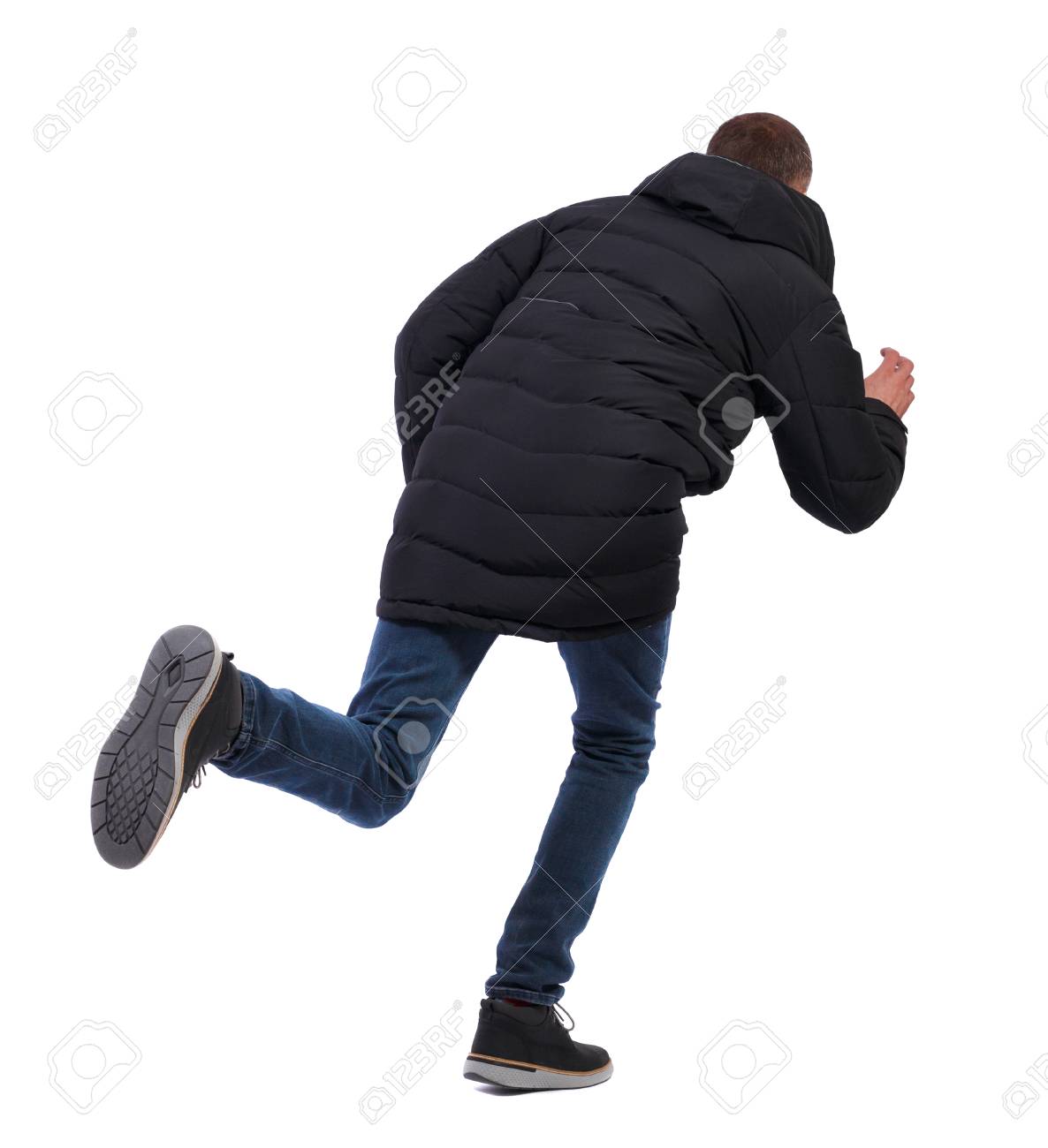 running man winter jacket