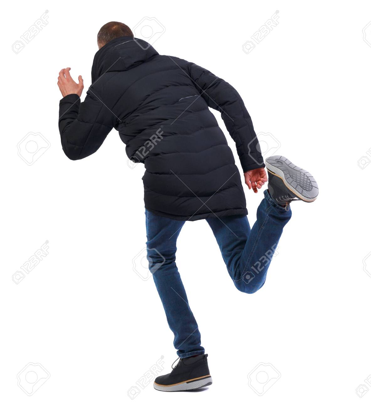 running man winter jacket