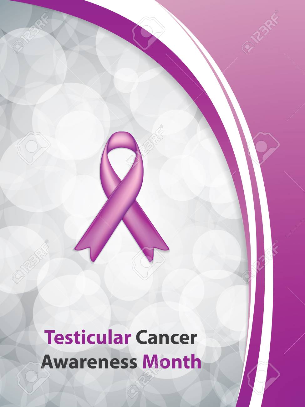 testicular cancer awareness month cancer ribbon background vector testicular cancer awareness